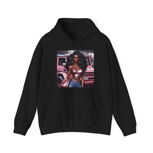Pink Luxury Hoodie Hoodie Printify Black S