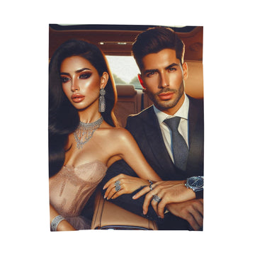 Elegant Drive Plush Blanket All Over Prints Printify 60" × 80"