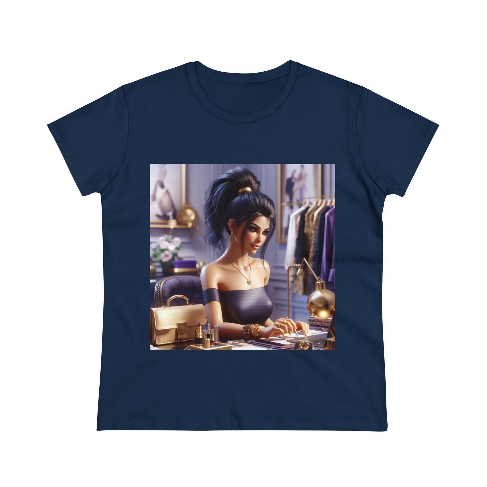 Fashion and Beauty T-Shirt T-Shirt Printify Navy S