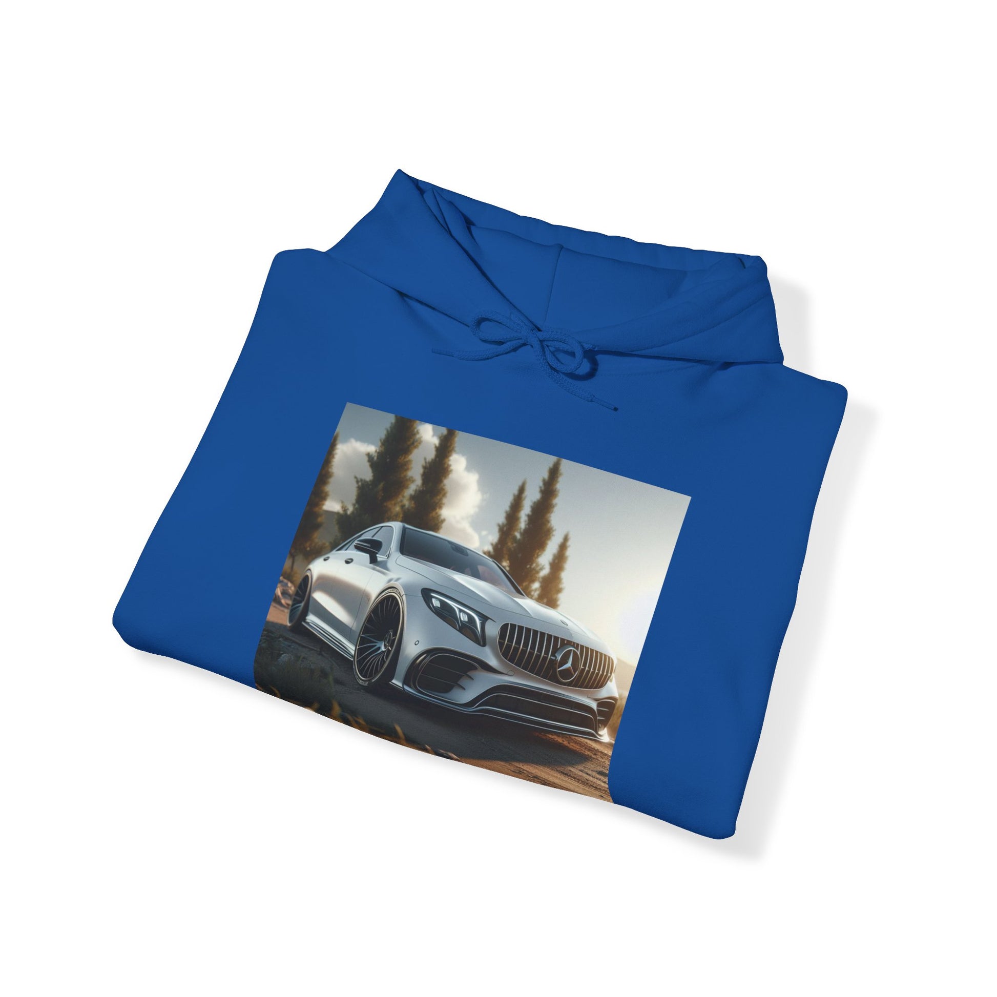 White Mercedes Hoodie Hoodie Printify