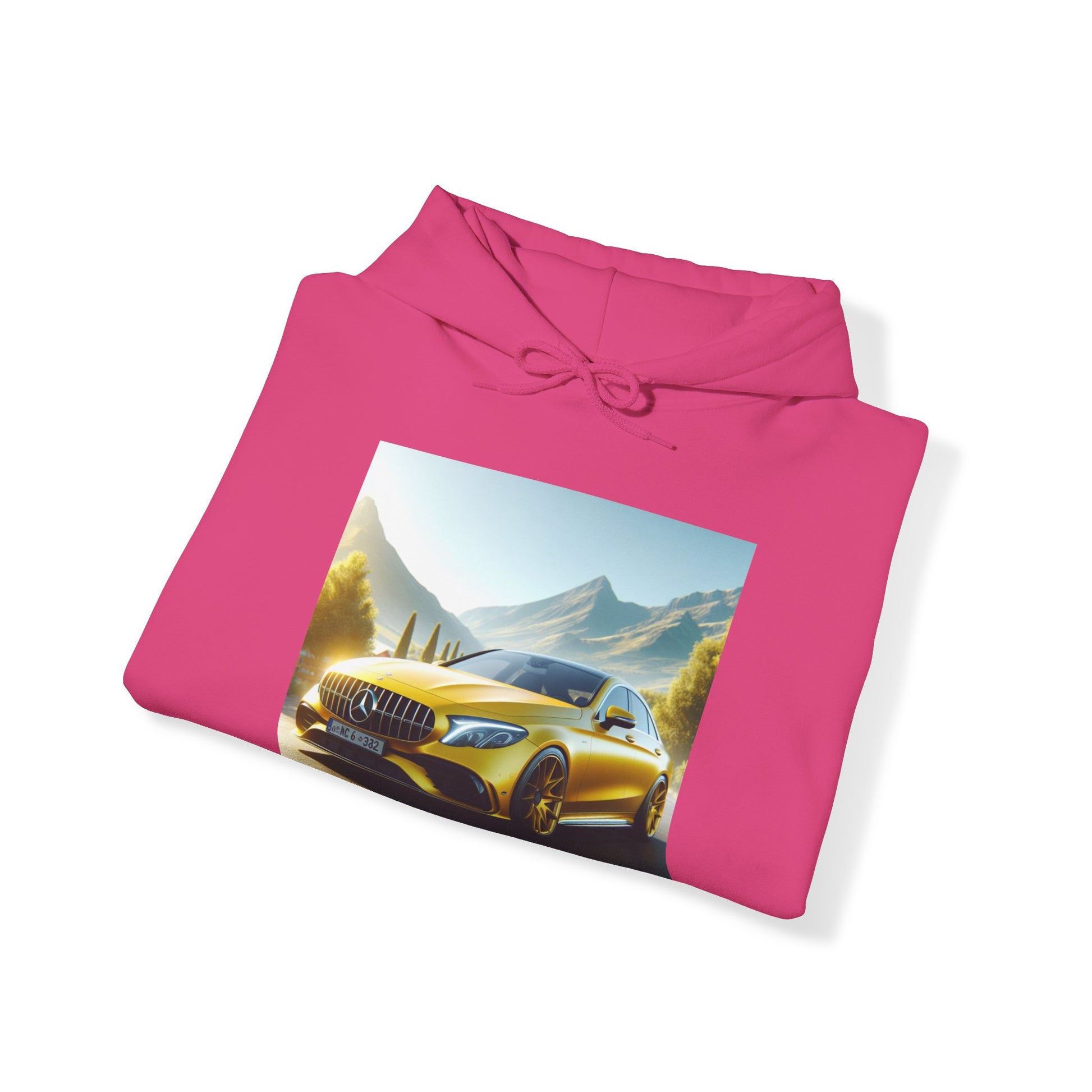 Yellow Mercedes Hoodie Hoodie Printify
