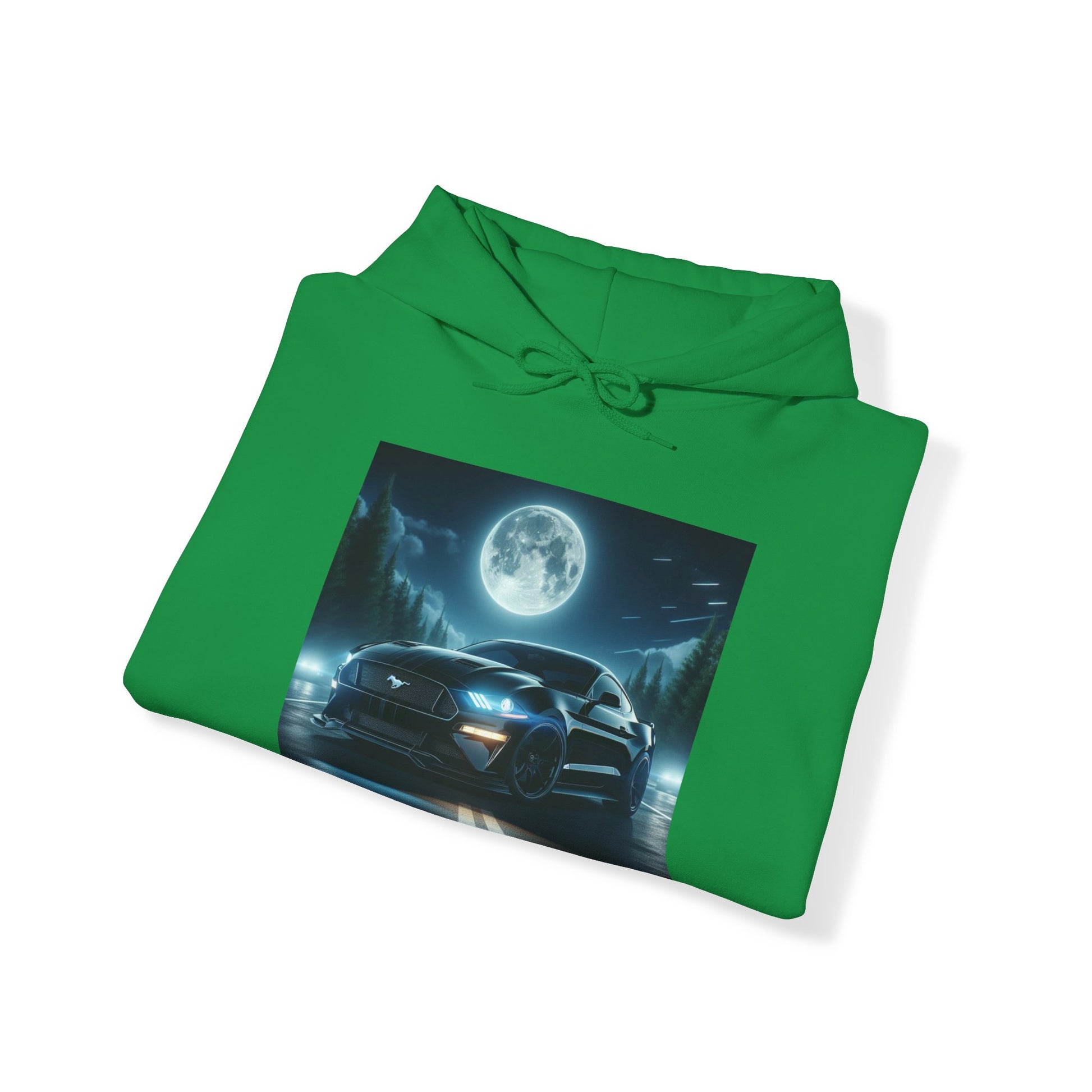 Black Mustang Hoodie Hoodie Printify