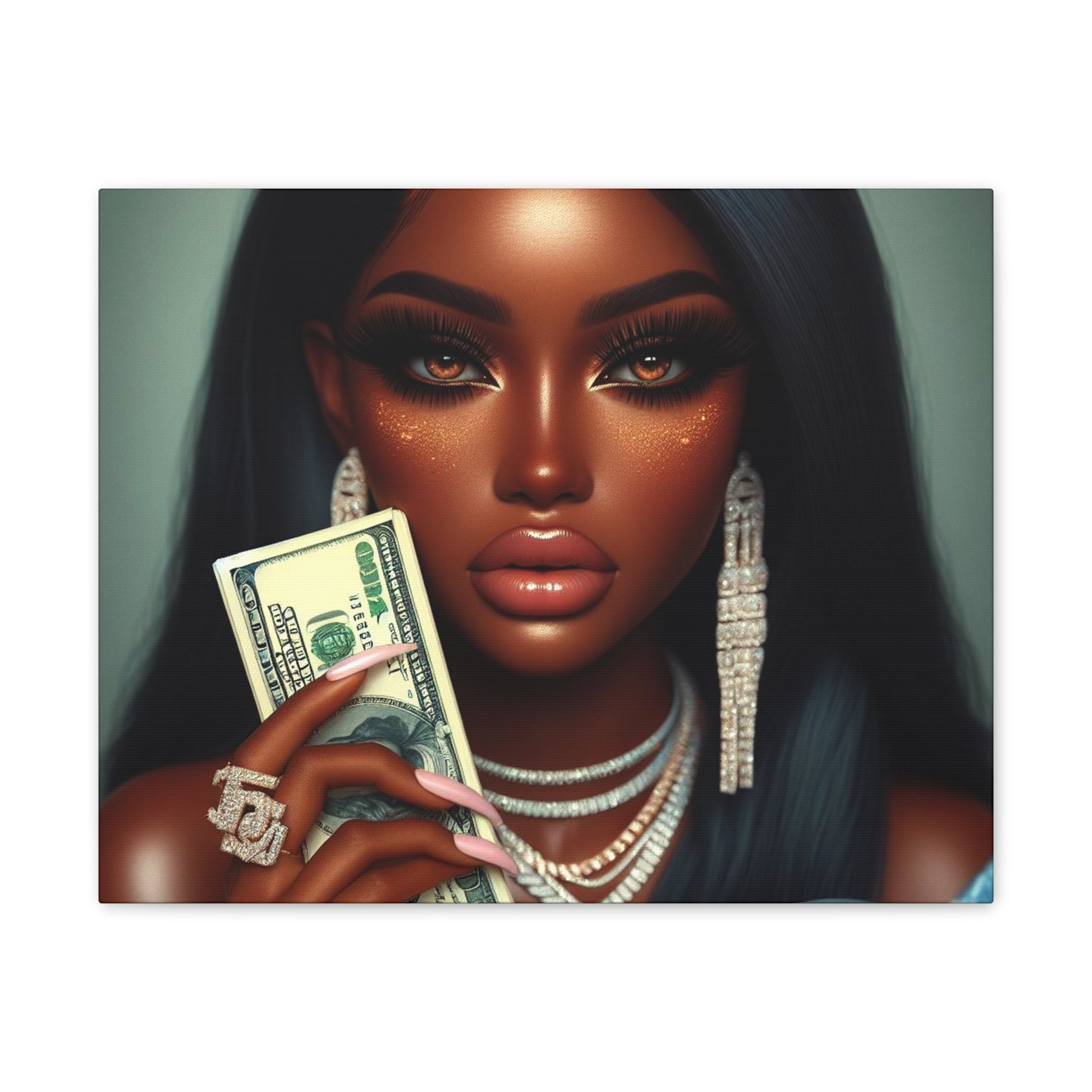Money Talks Canvas Canvas Printify