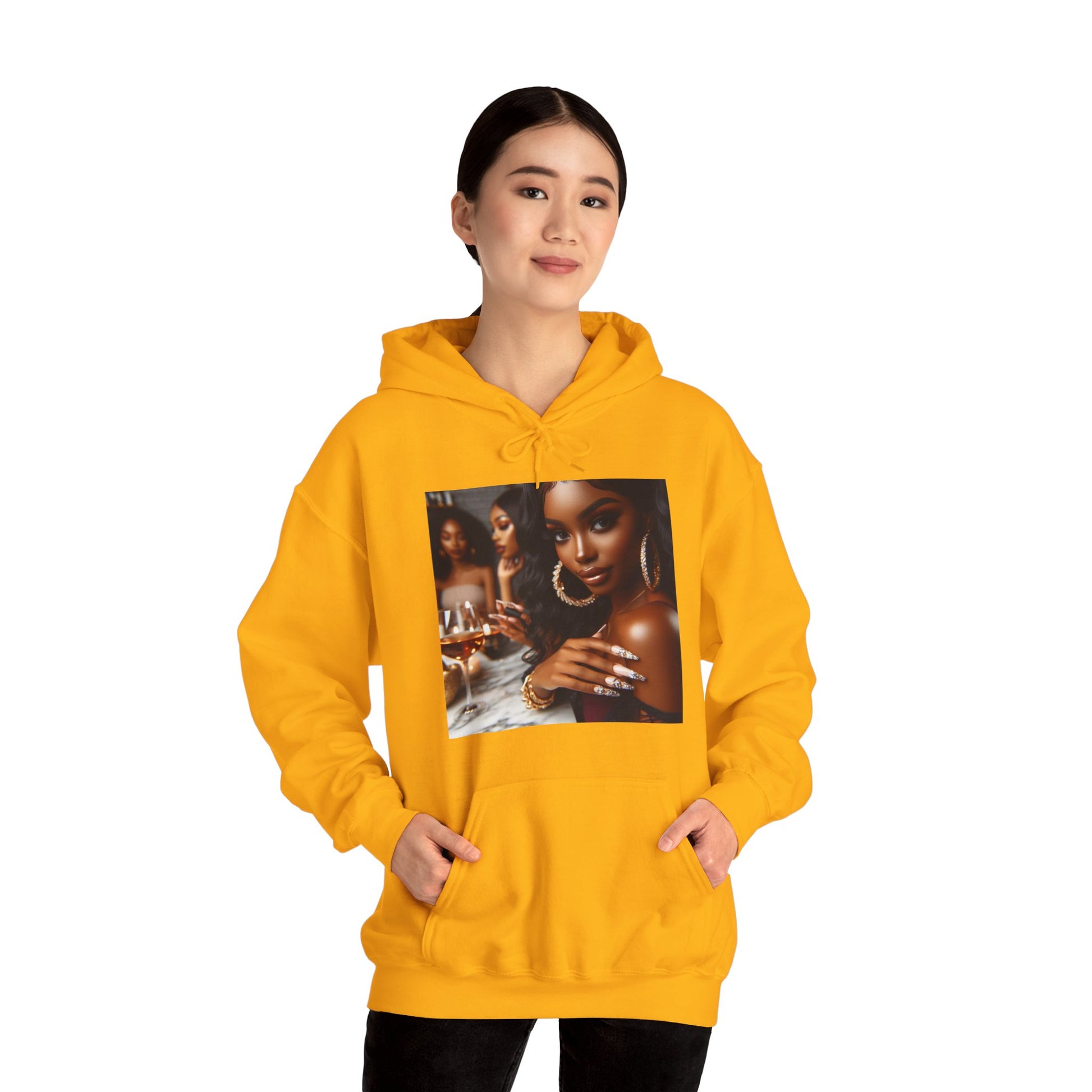 Wine Down Hoodie Hoodie Printify