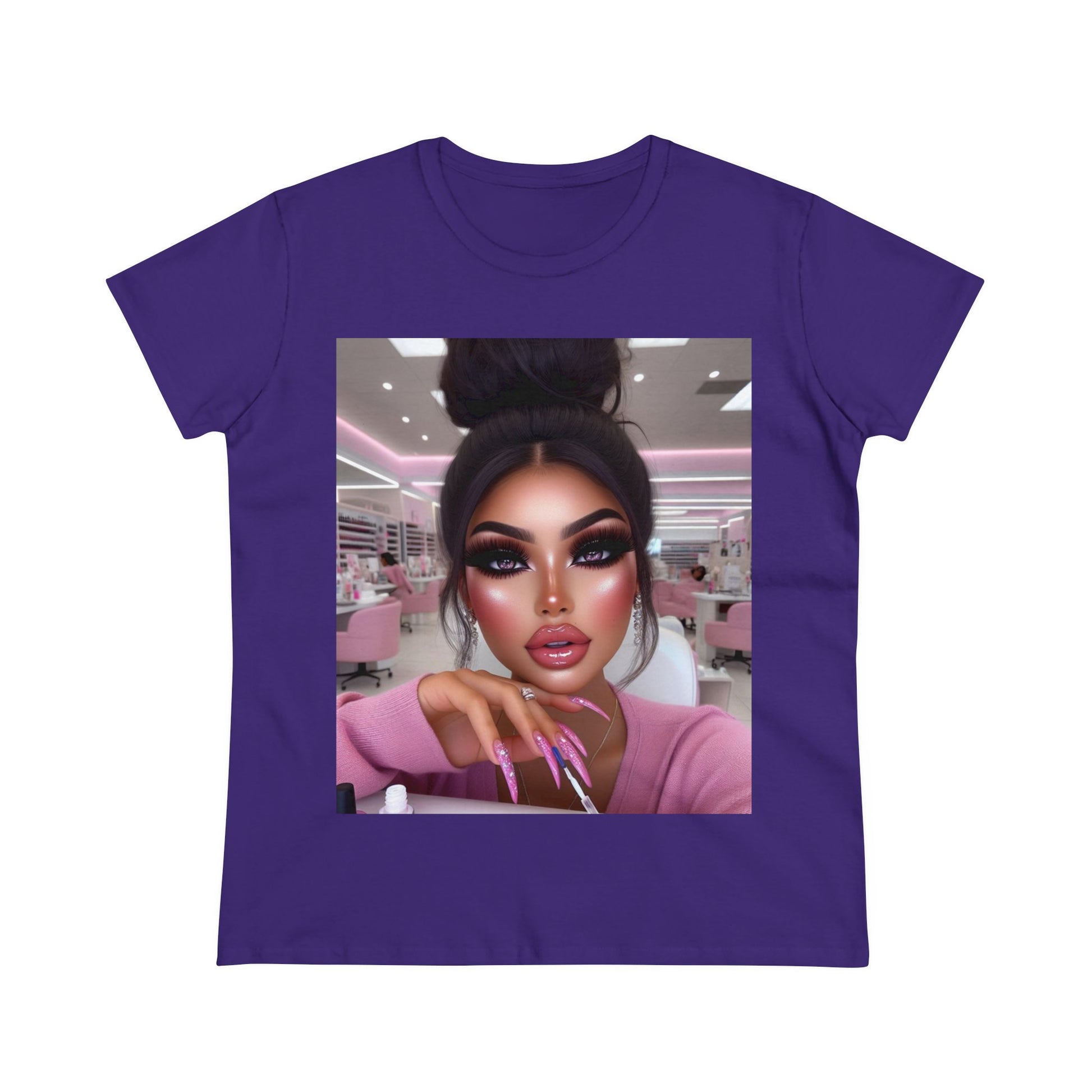 Nail Day T-Shirt T-Shirt Printify Purple S