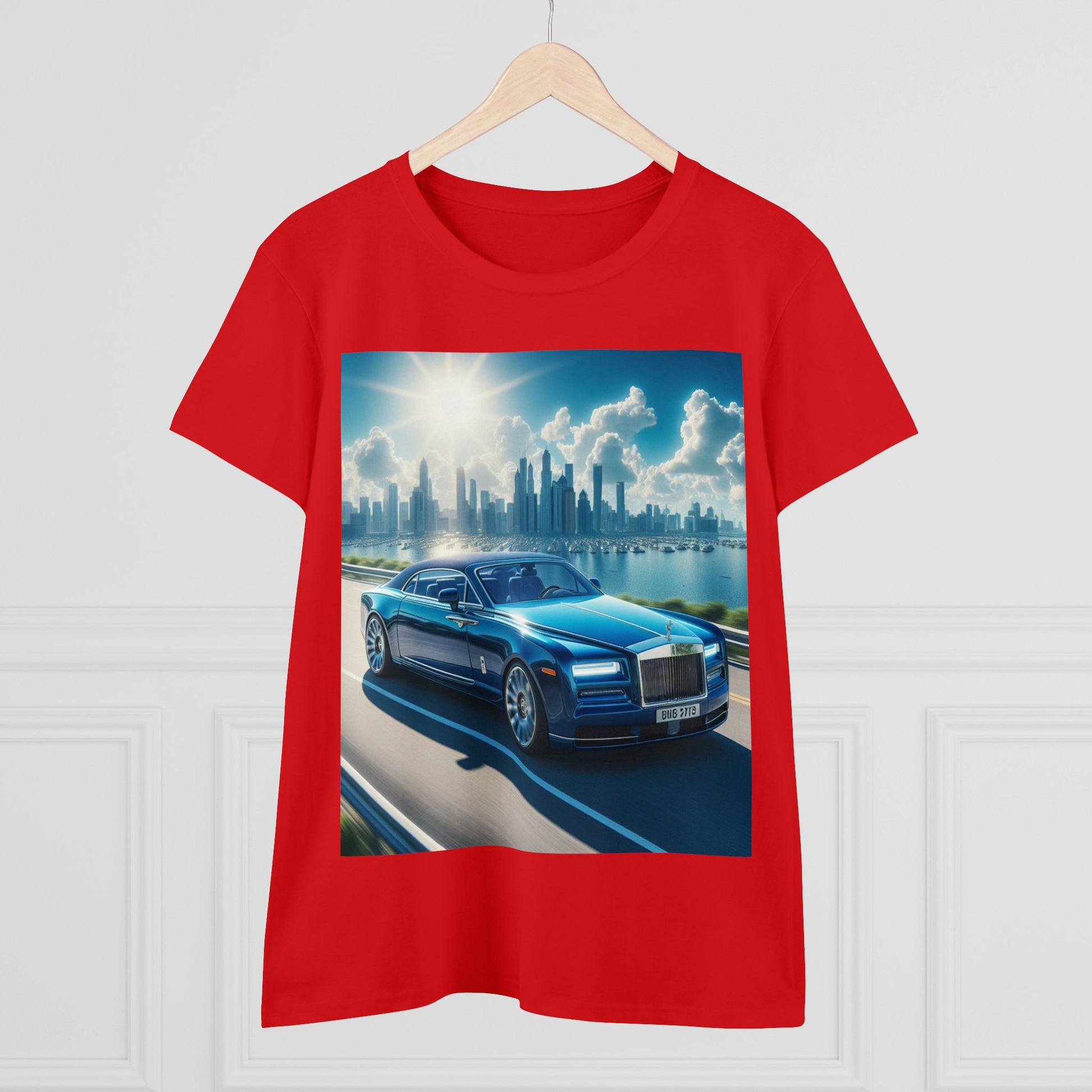 Blue Rolls Royce T-Shirt T-Shirt Printify