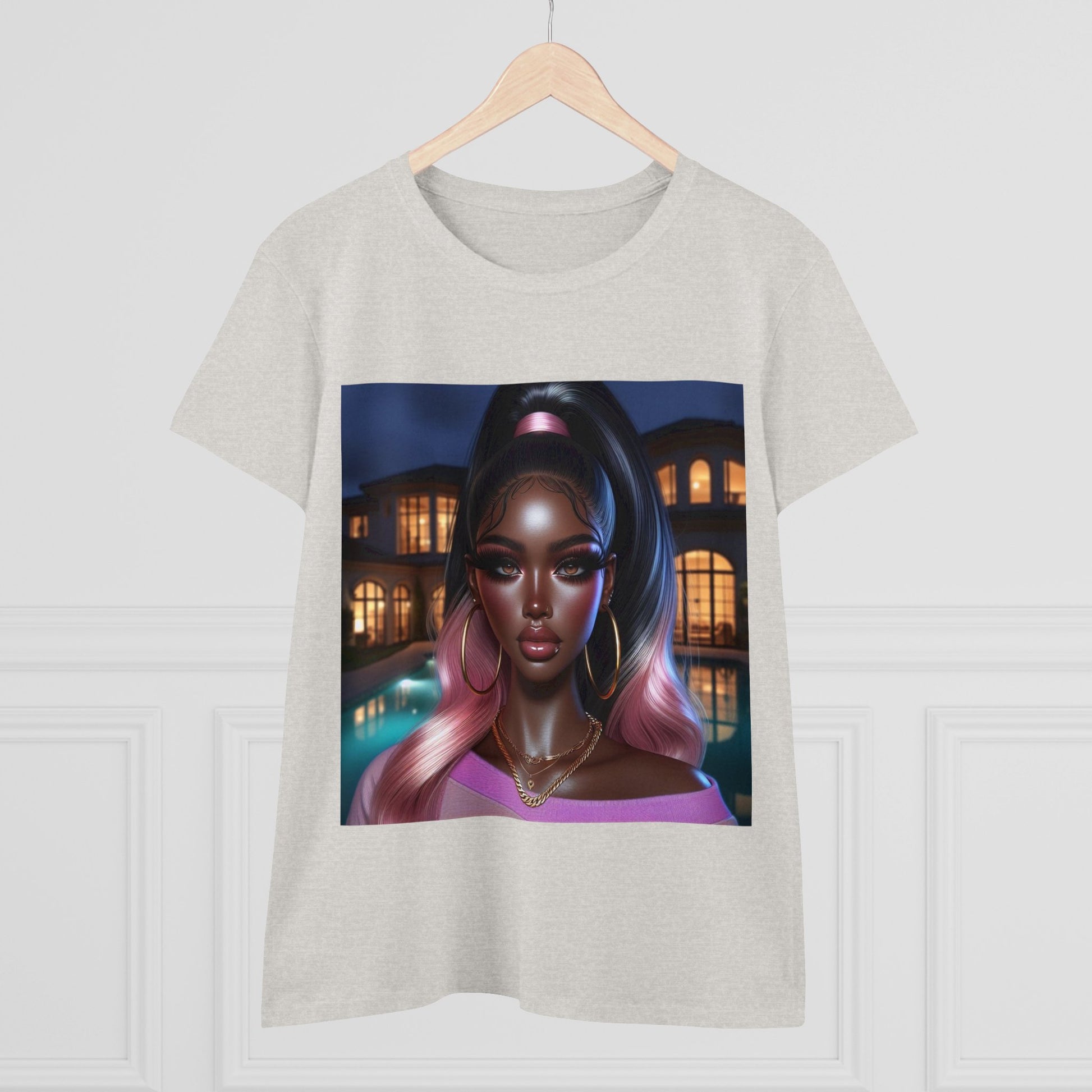 Pink at Night T-Shirt T-Shirt Printify