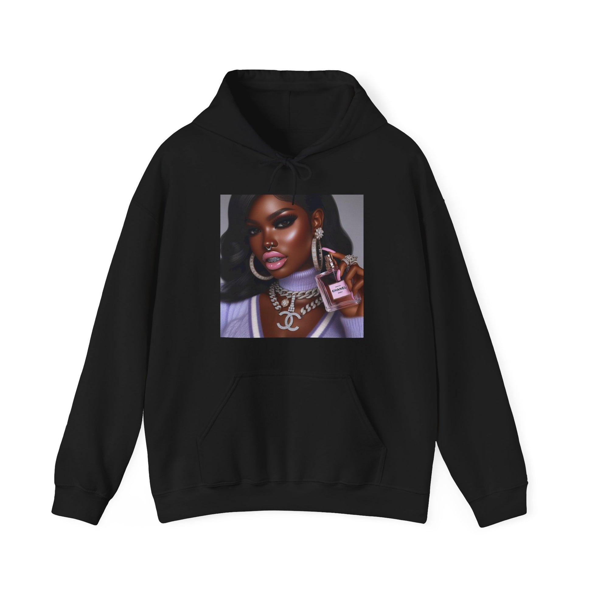 Chanel Please Hoodie Hoodie Printify Black S