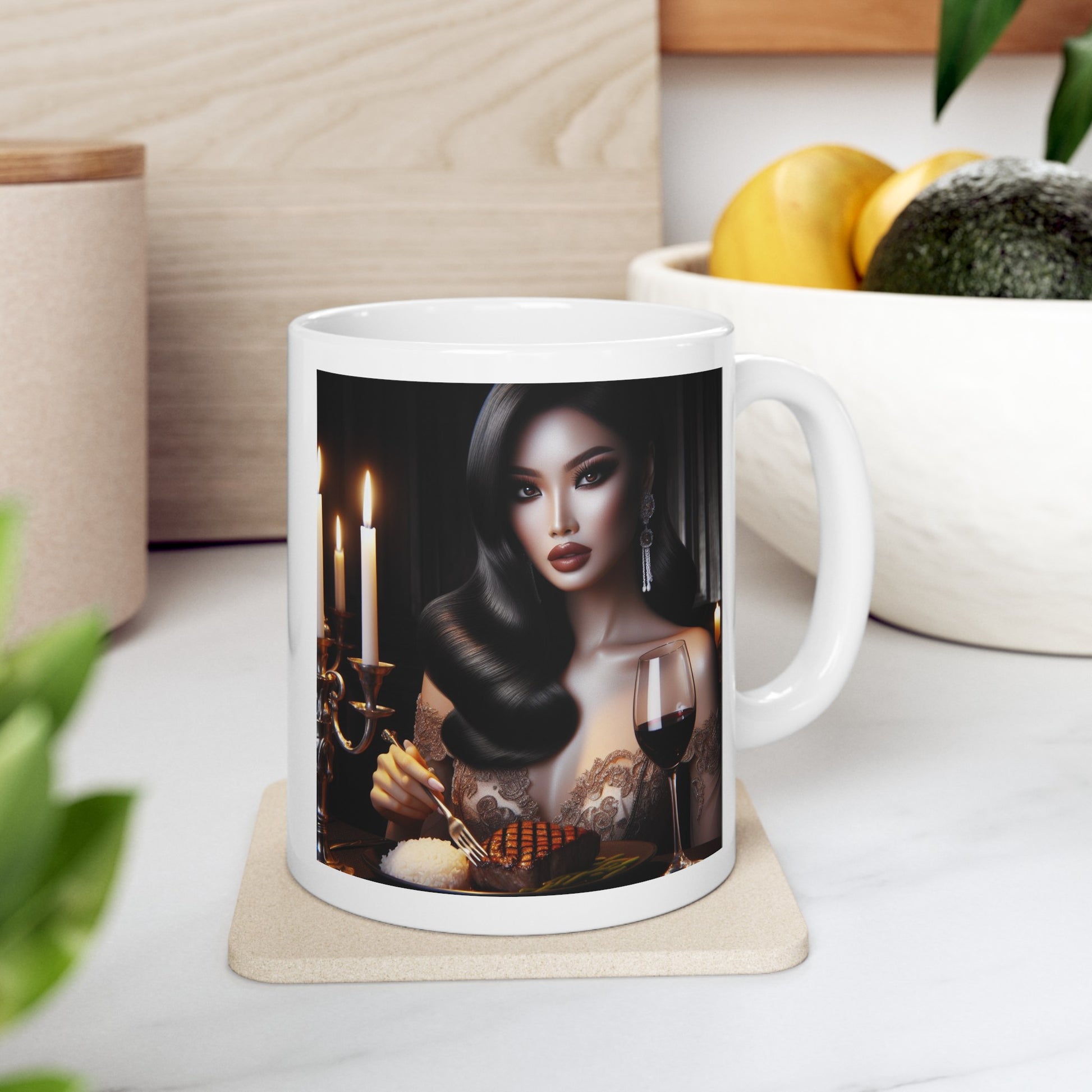 Elegant Meal Mug Mug Printify