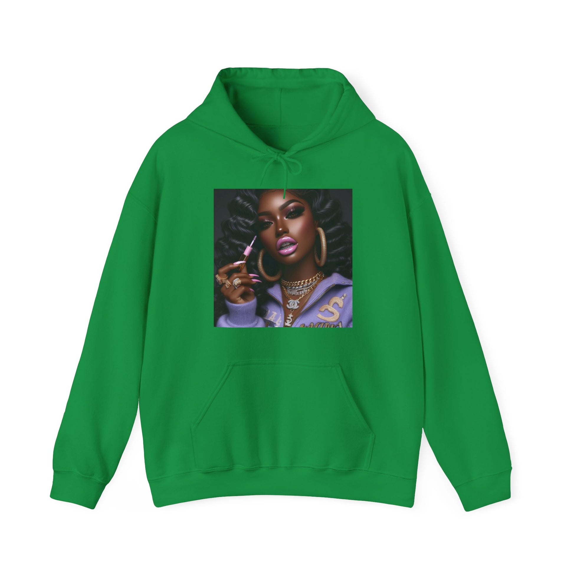 Gloss Up Hoodie Hoodie Printify Irish Green S