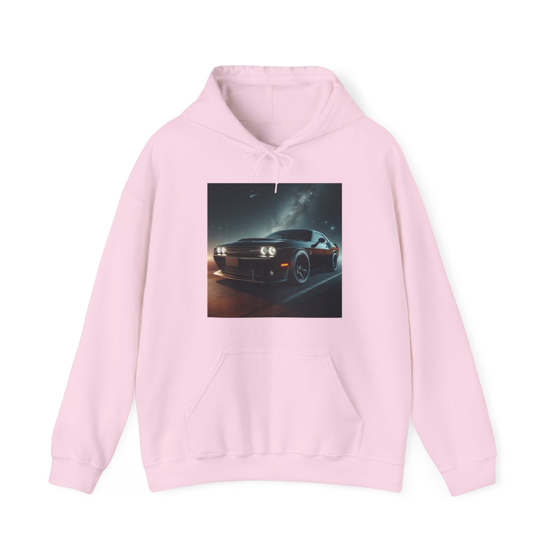 Black Challenger Hoodie Hoodie Printify Light Pink S