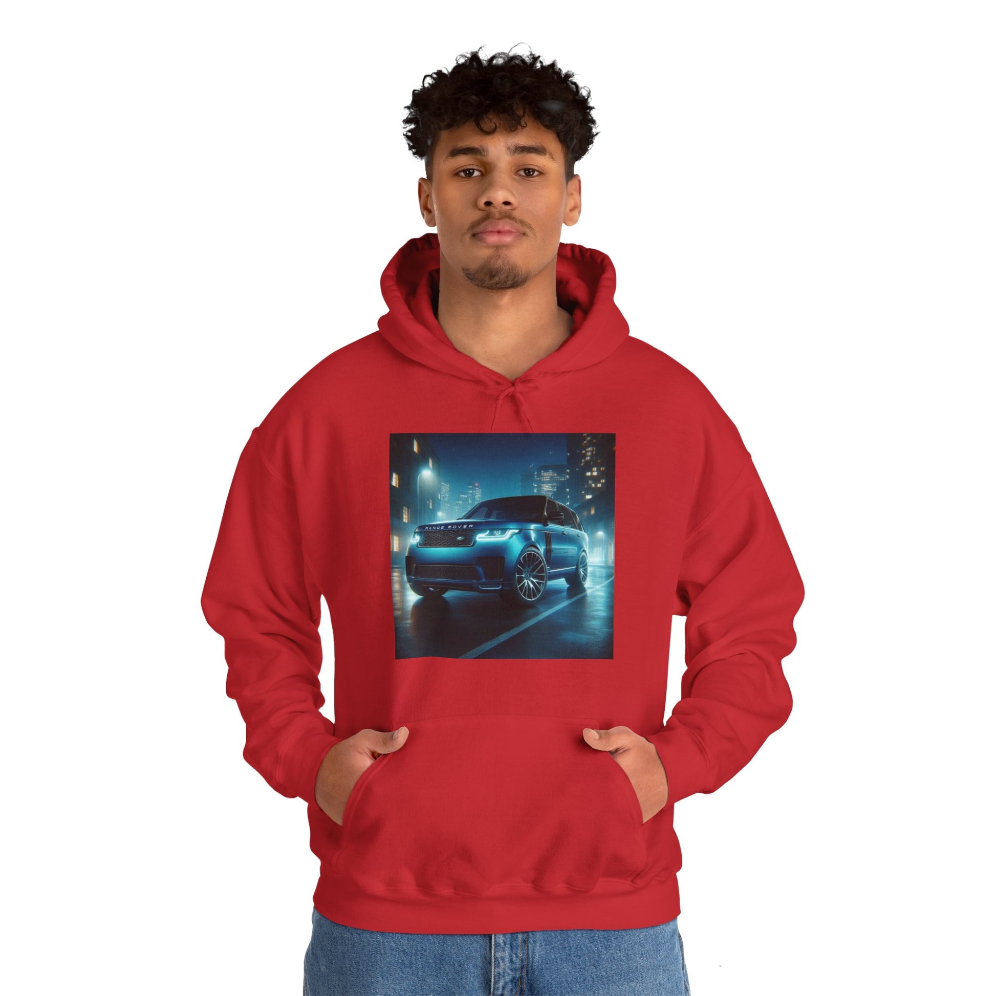Blue Range Rover Hoodie Hoodie Printify