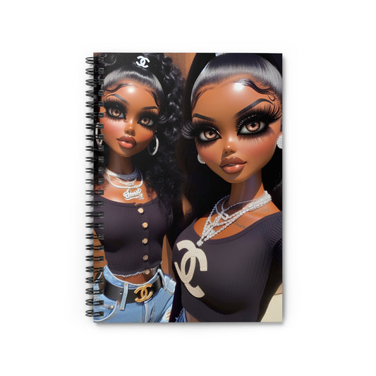 Outside Baddies Spiral Notebook Paper products Printify One Size