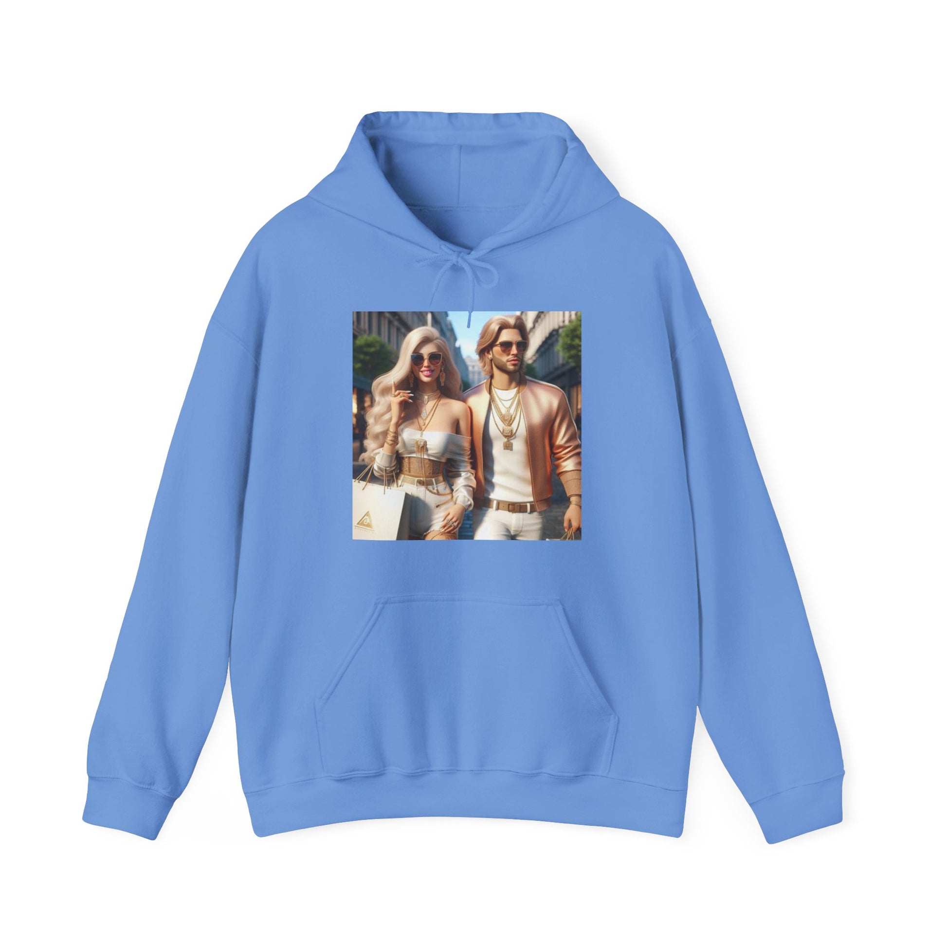 Thank You to My Man Hoodie Hoodie Printify Carolina Blue S