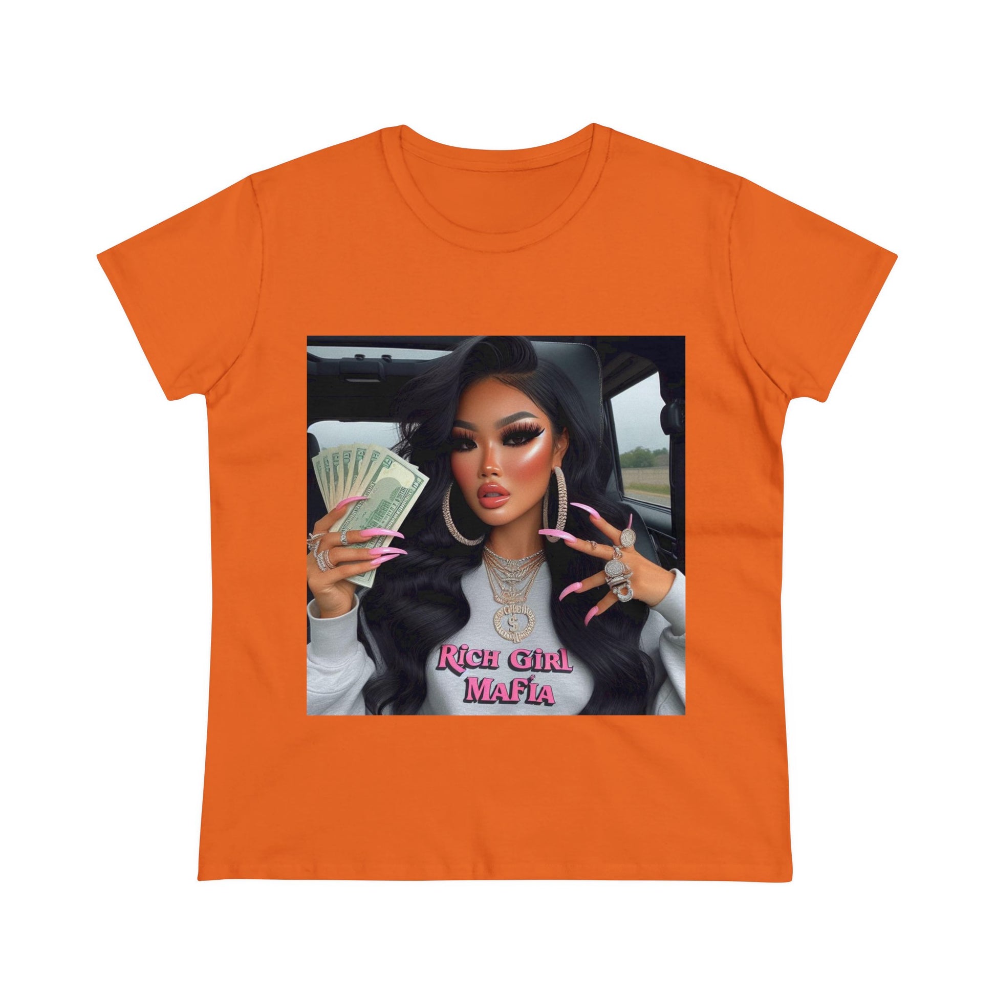 Rich Girl Mafia T-Shirt T-Shirt Printify Orange S