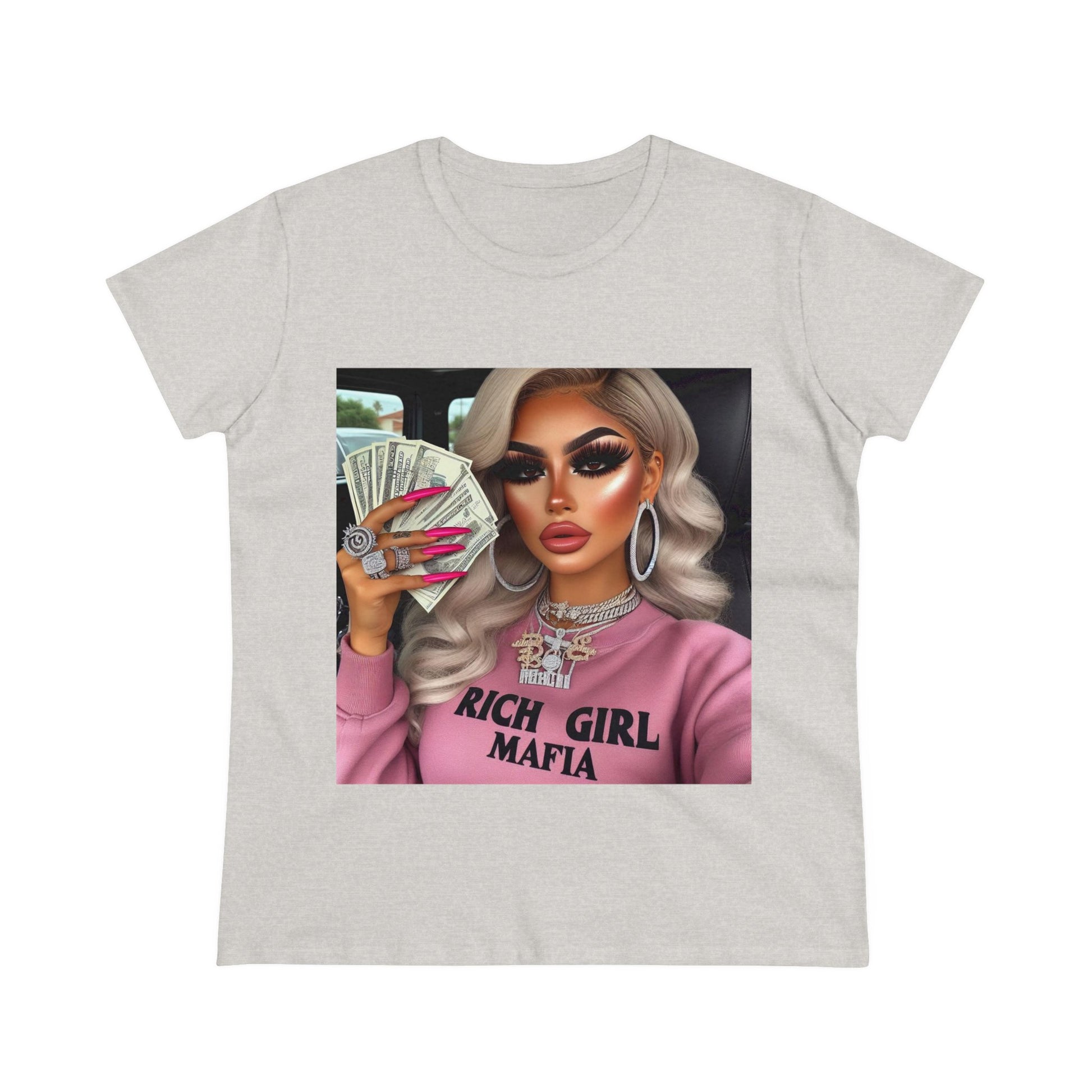 Rich Girl Mafia T-Shirt T-Shirt Printify Ash S