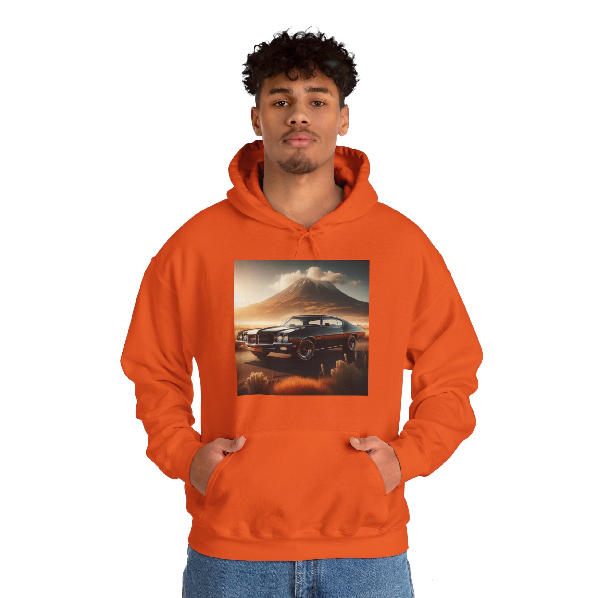 1972 Black Buick Gran Sport Hoodie Hoodie Printify