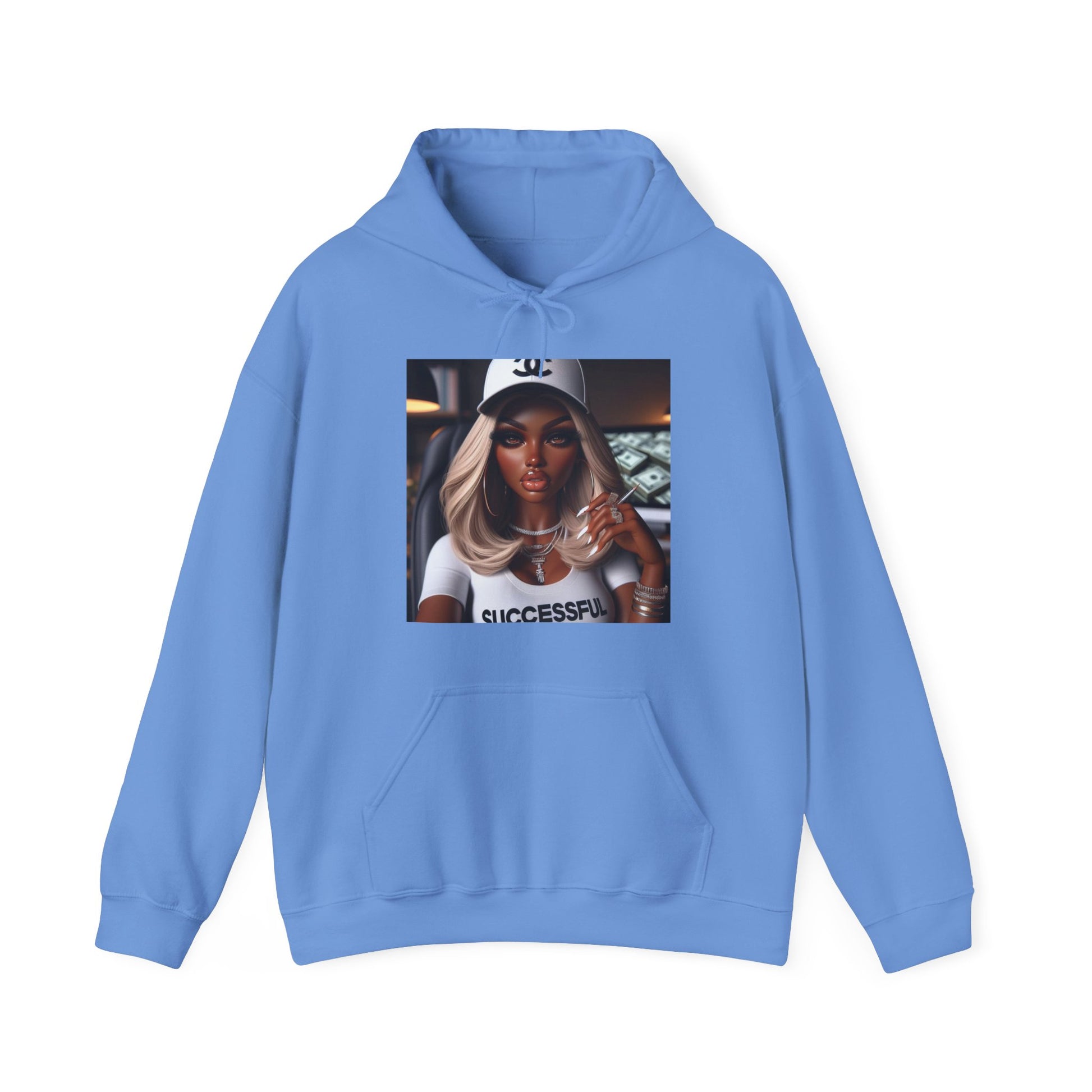 Big Money Hoodie Hoodie Printify Carolina Blue S