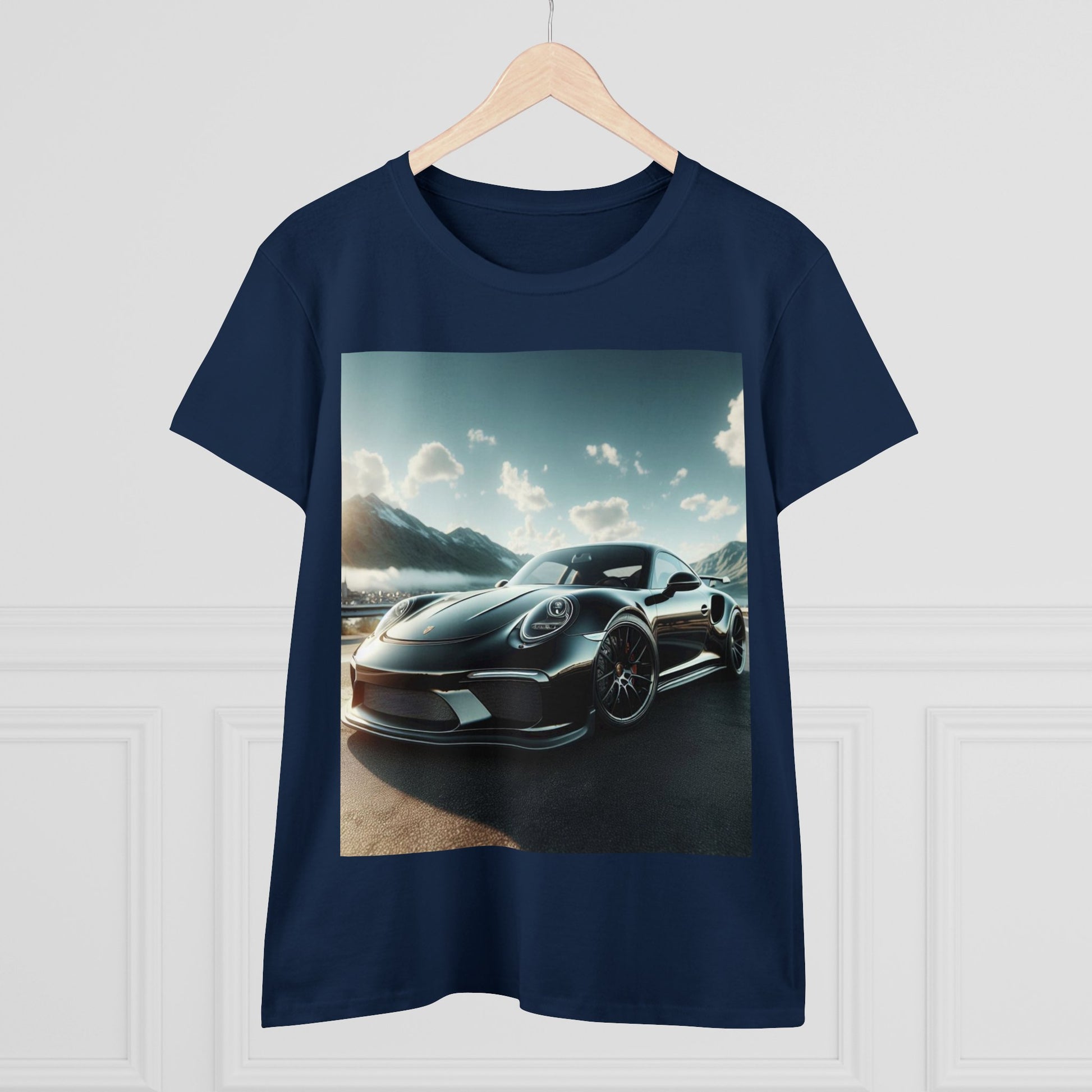 Black Porsche T-Shirt T-Shirt Printify
