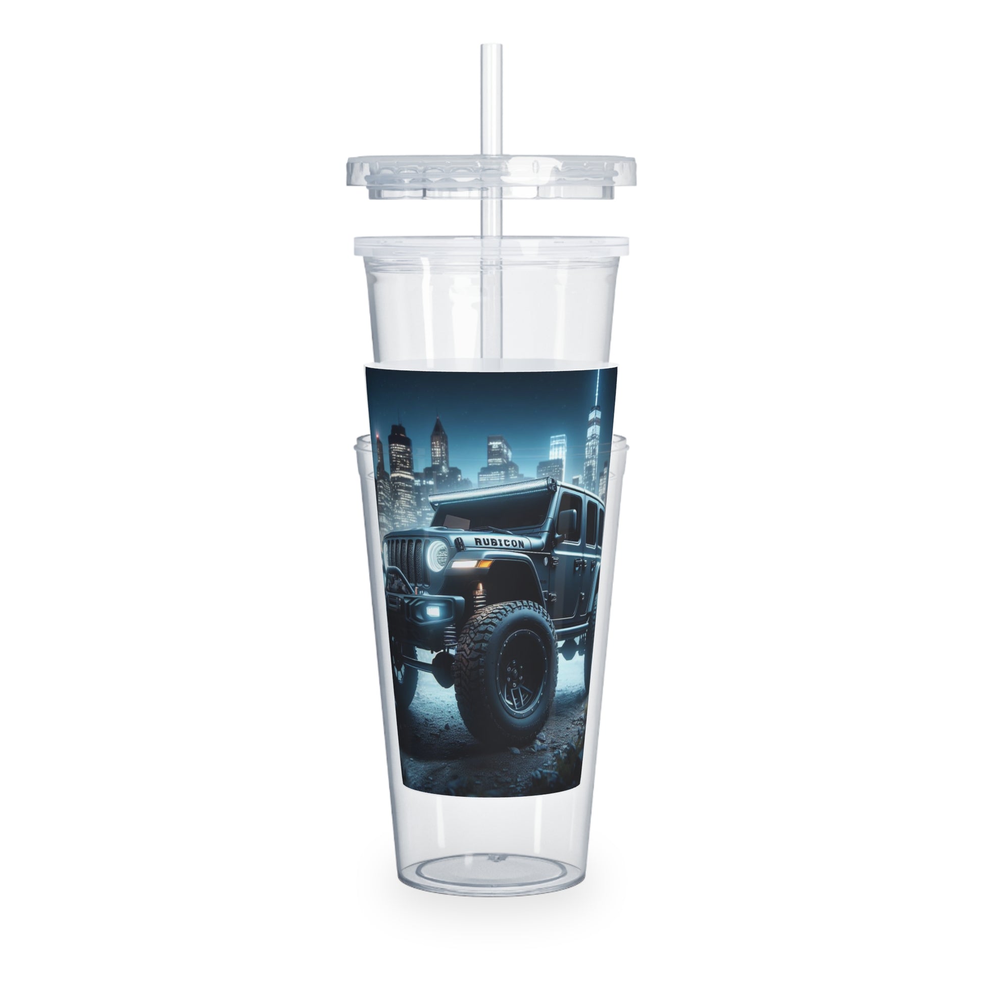 Gray Rubicon Tumbler with Straw Mug Printify