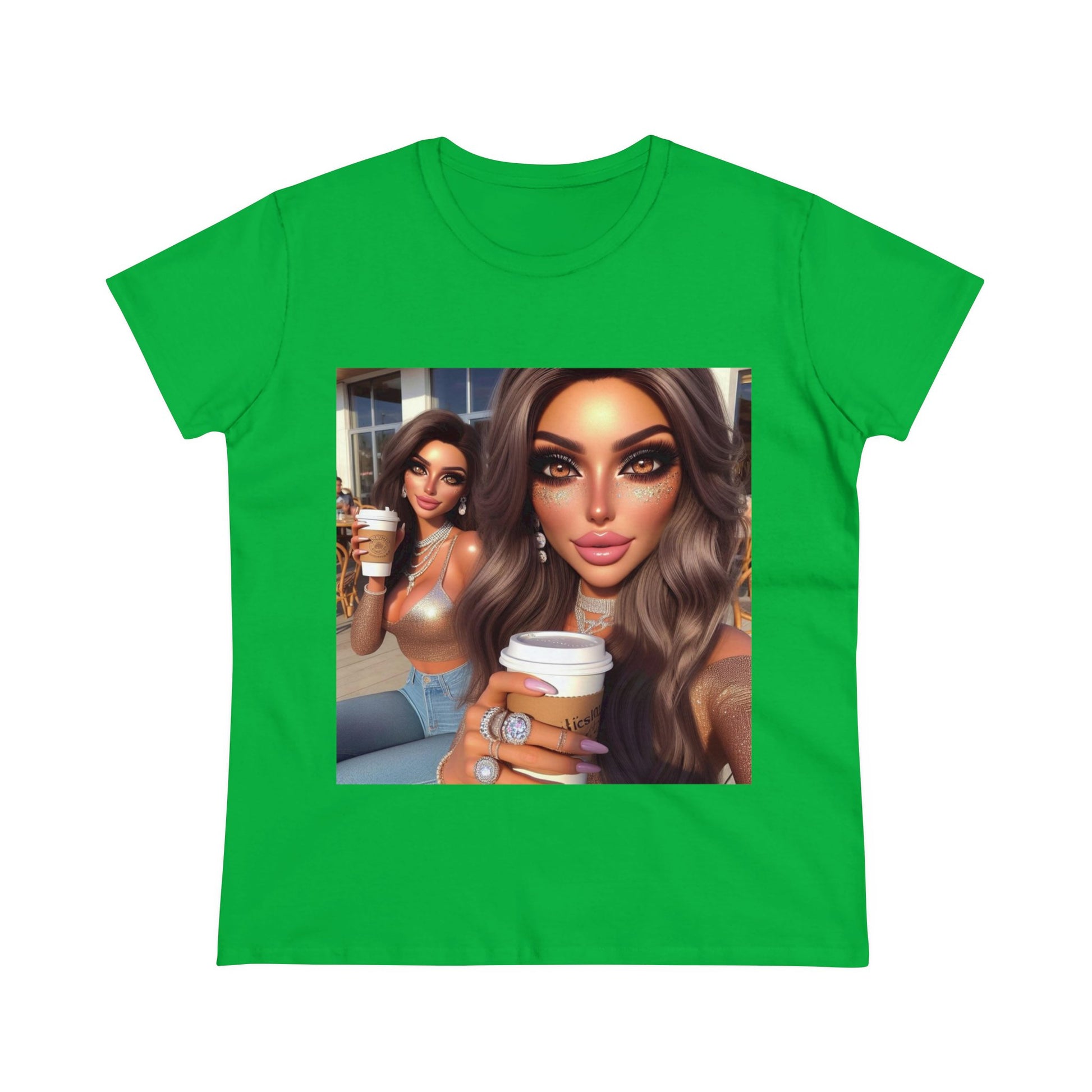 Coffee Baddies T-Shirt T-Shirt Printify Irish Green S