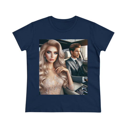 Elegant Drive T-Shirt T-Shirt Printify Navy S
