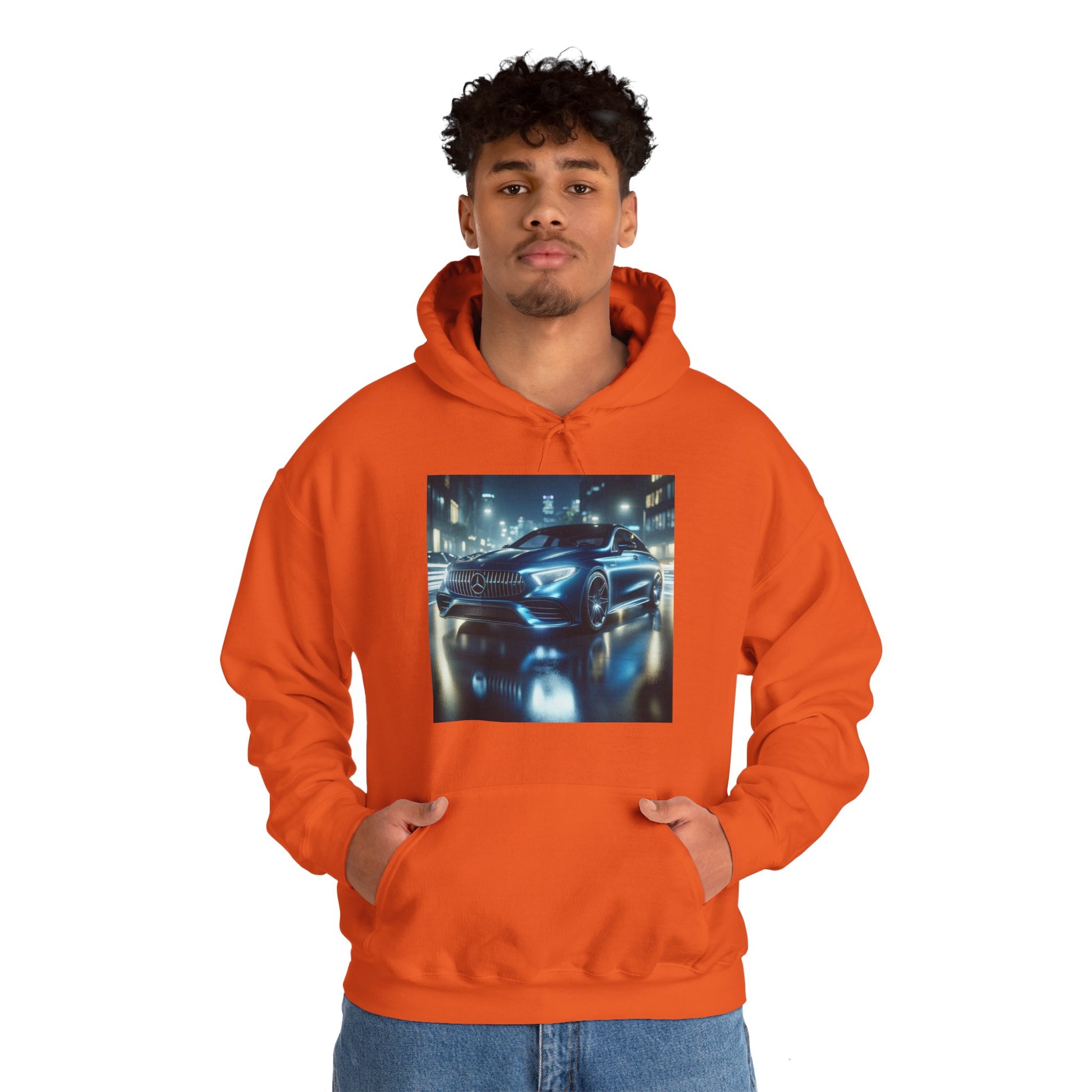 Blue Mercedes Hoodie Hoodie Printify