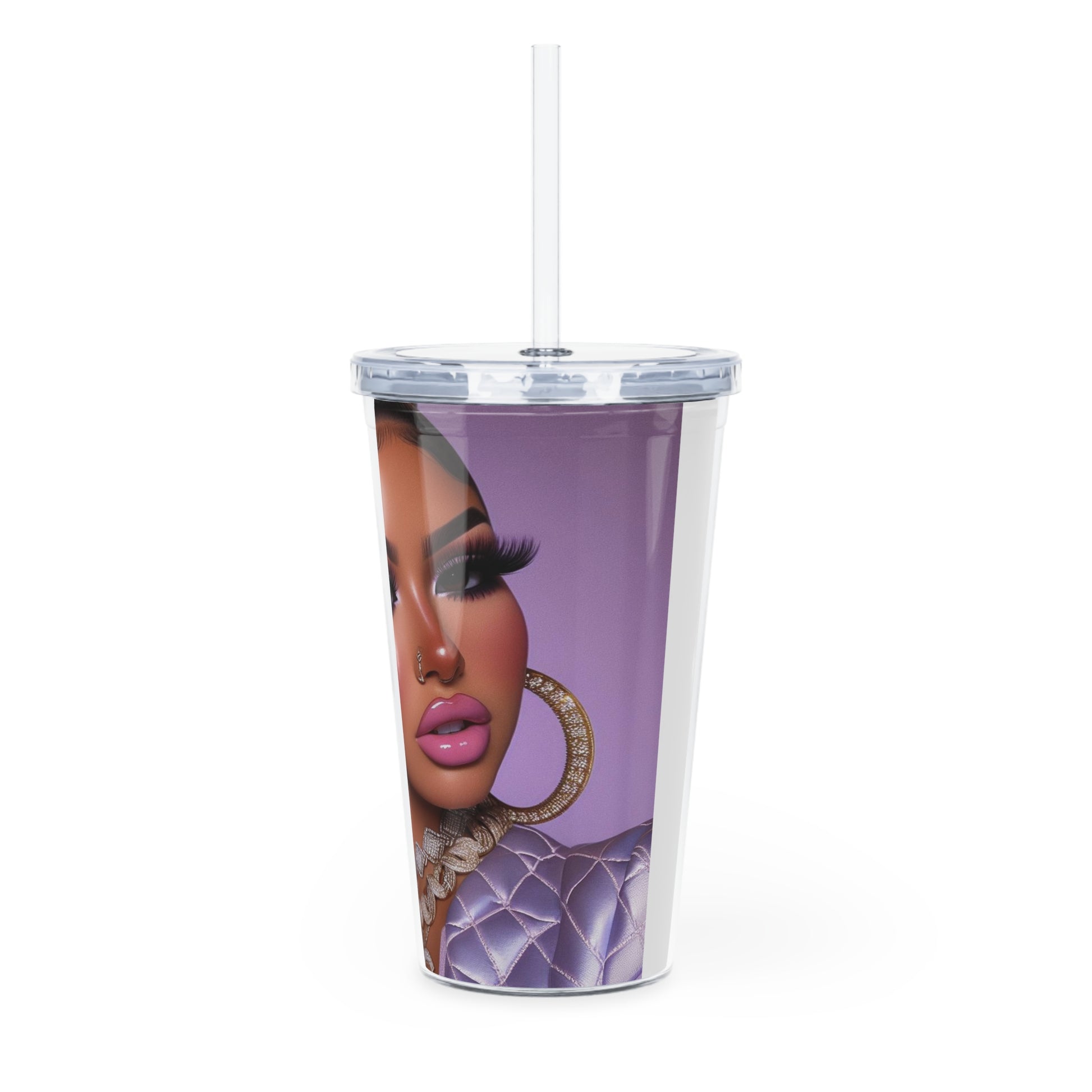 Chanel Please Tumbler with Straw Mug Printify