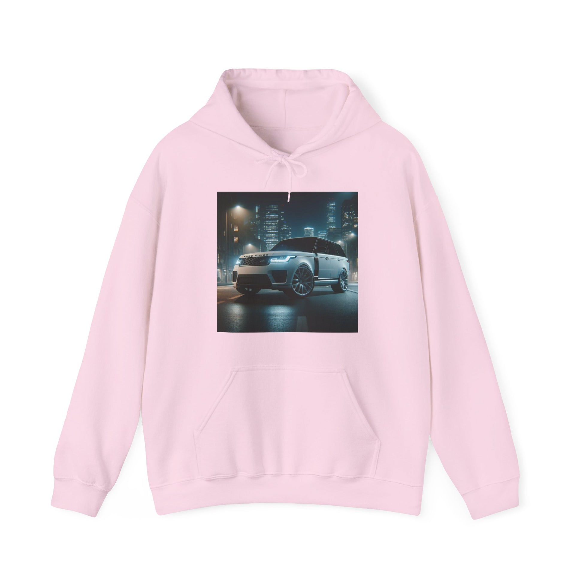 White Range Rover Hoodie Hoodie Printify Light Pink S