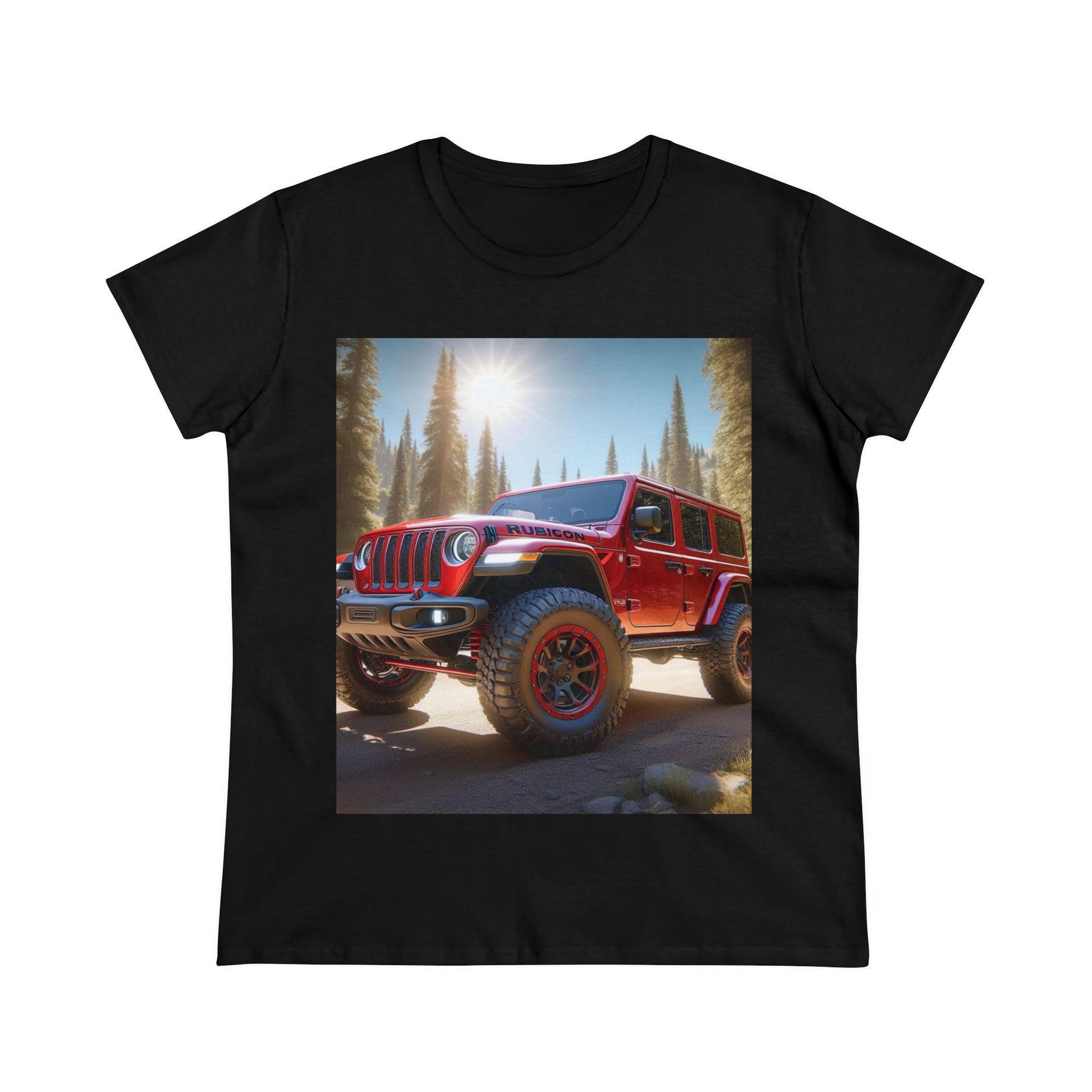 Red Rubicon T-Shirt T-Shirt Printify Black S