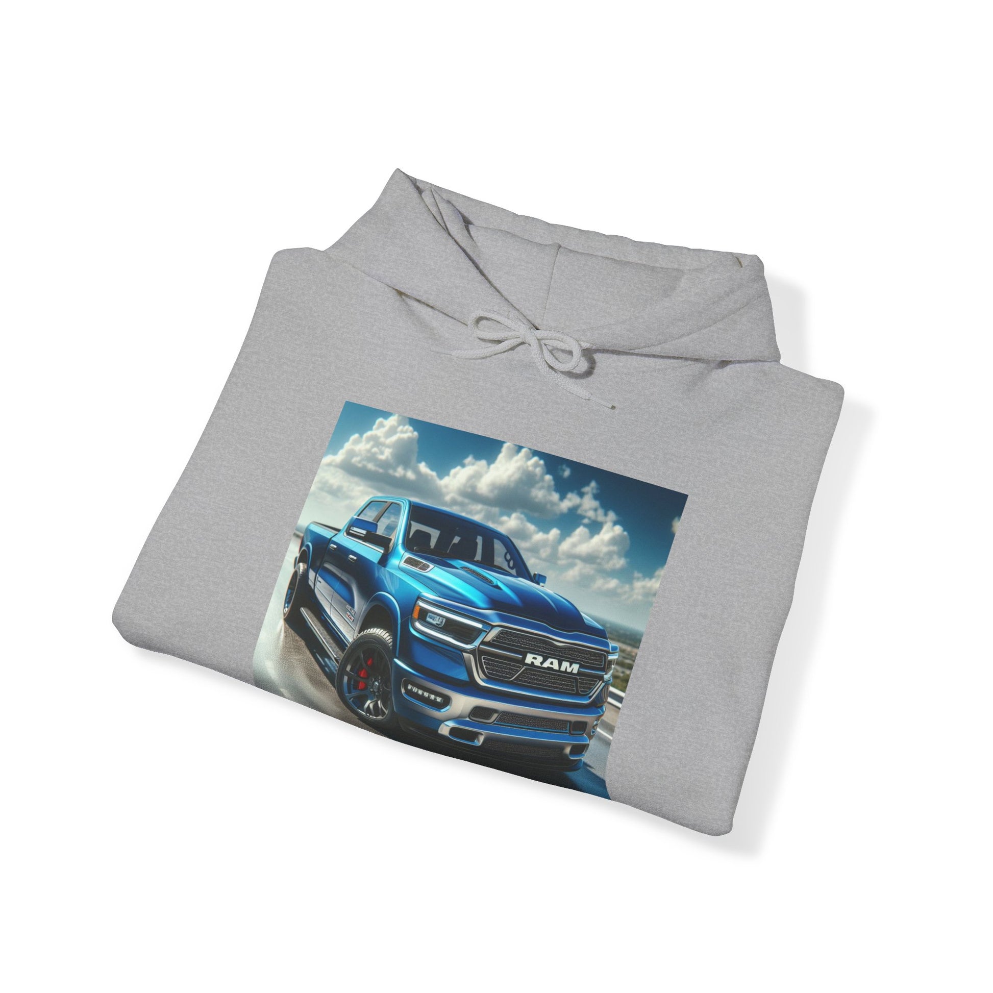 Blue Dodge Ram Hoodie Hoodie Printify