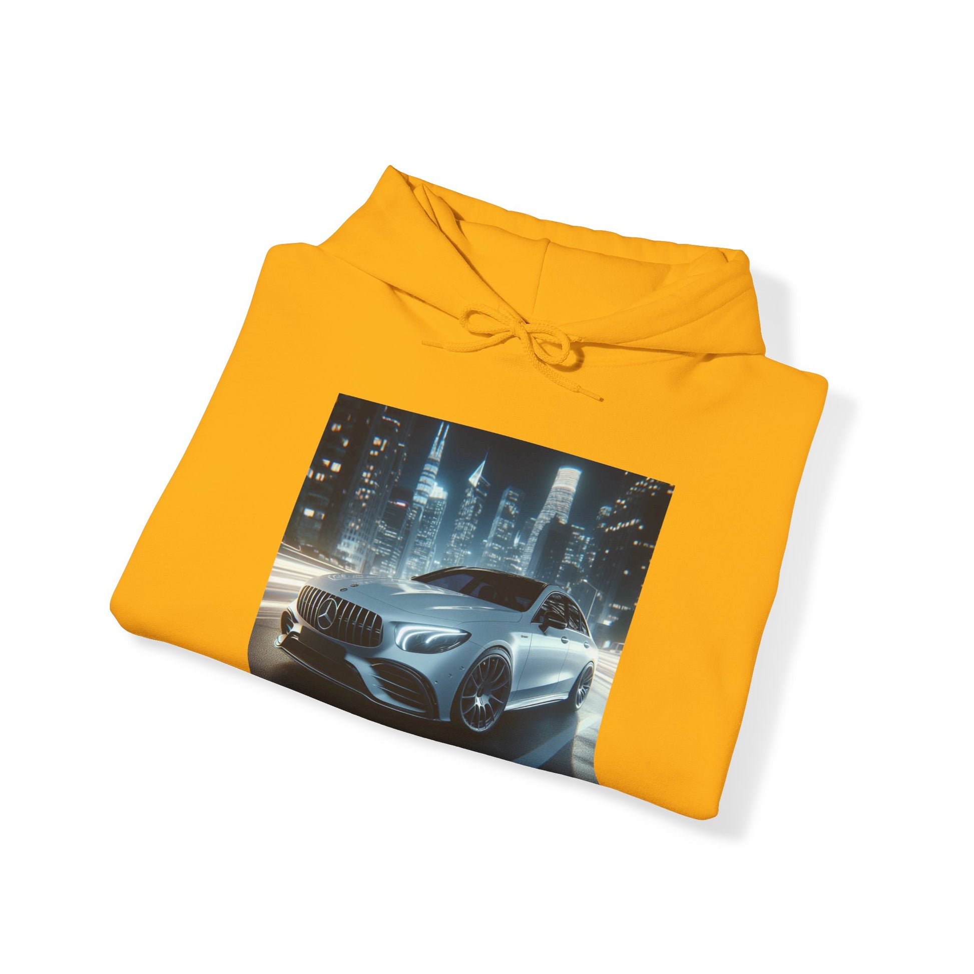 White Mercedes Hoodie Hoodie Printify