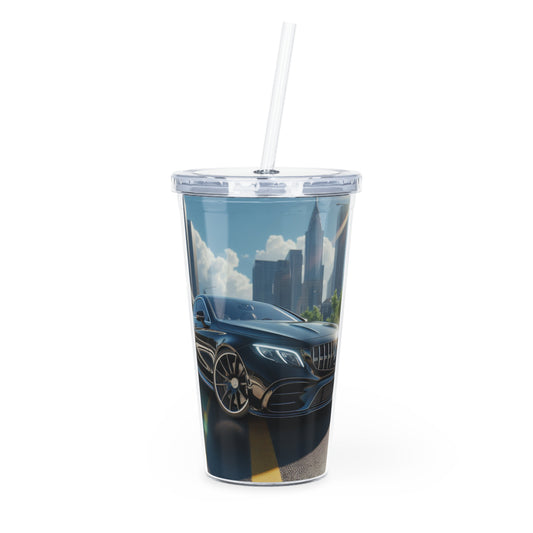 Black Mercedes Tumbler with Straw Mug Printify 20oz Transparent