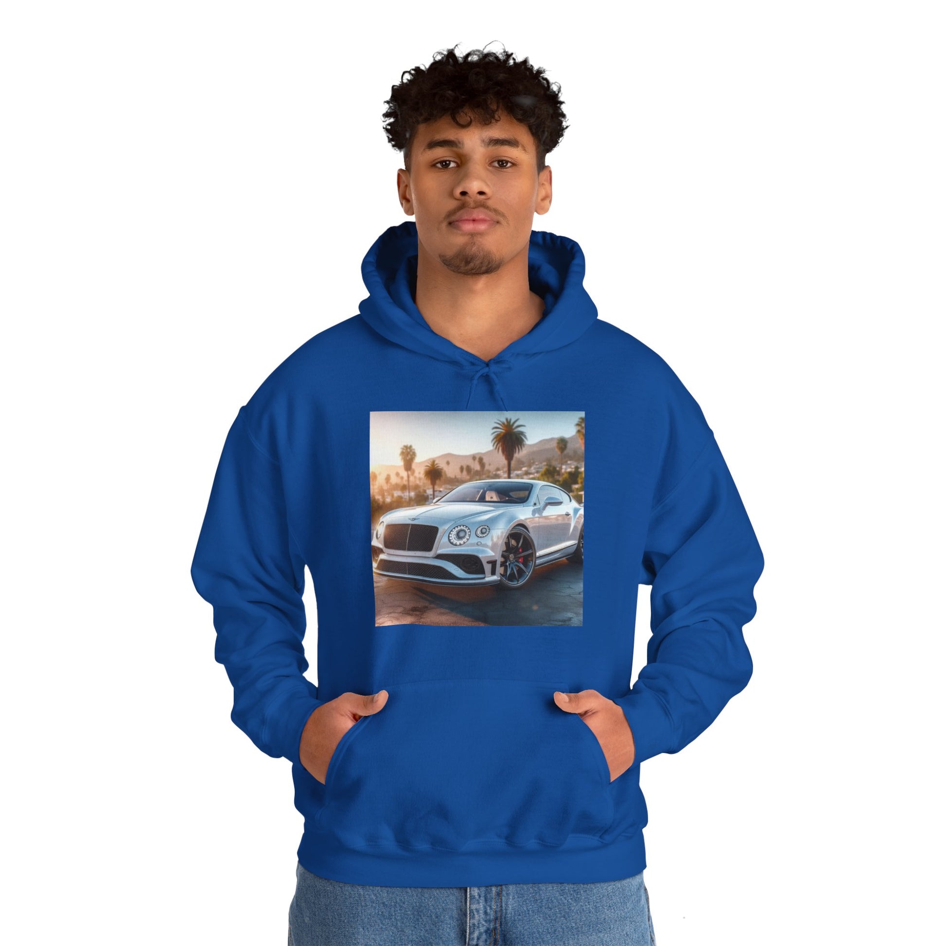 Silver Bentley Hoodie Hoodie Printify
