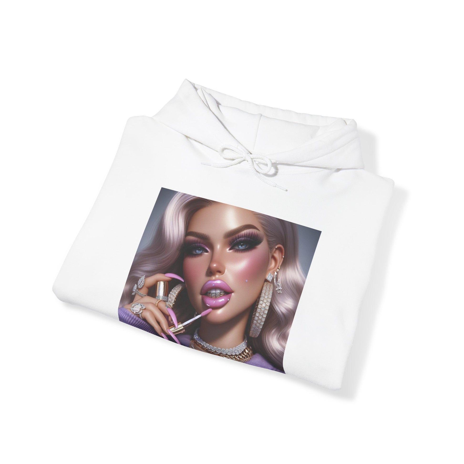 Gloss Up Hoodie Hoodie Printify