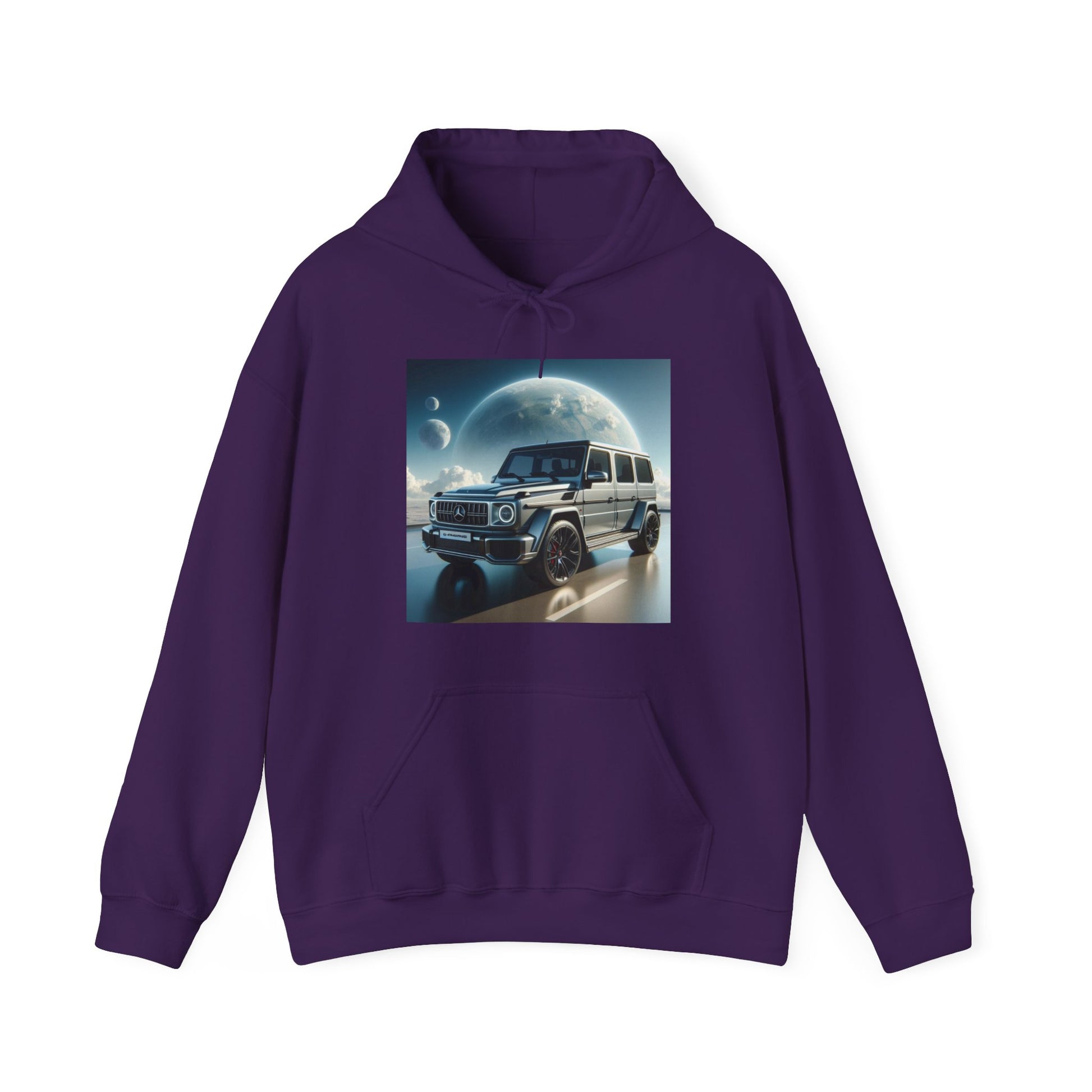 Silver G-Wagon Hoodie Hoodie Printify Purple S