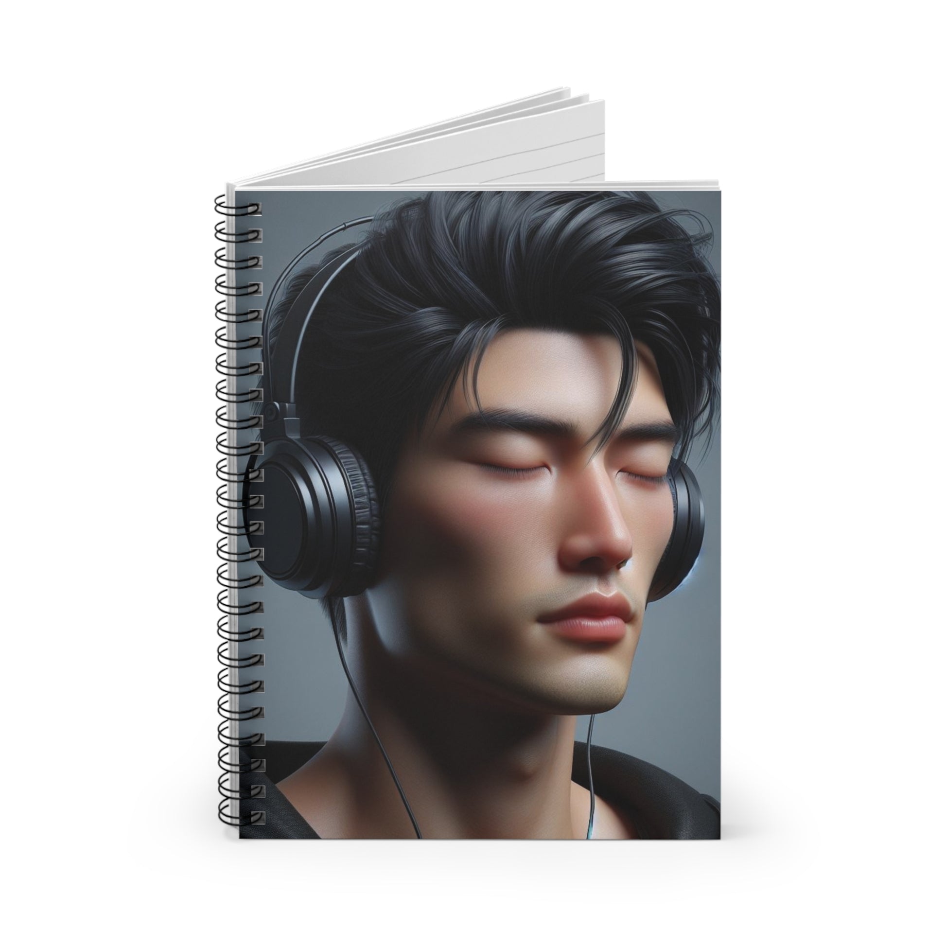 Music Vibes Spiral Notebook Paper products Printify