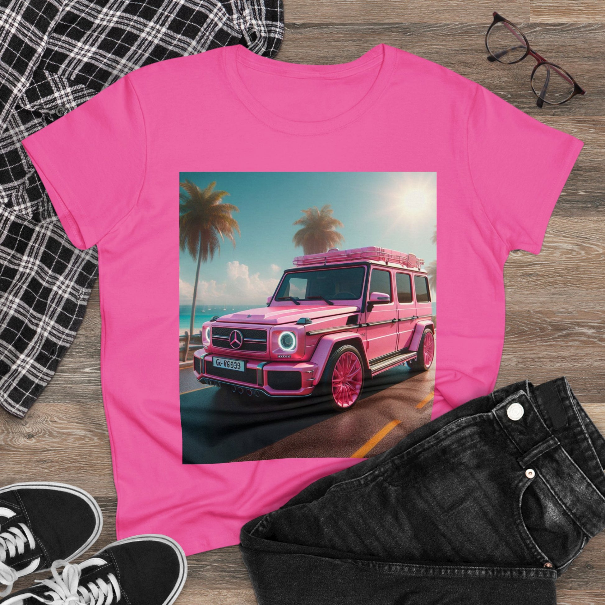 Pink G-Wagon T-Shirt T-Shirt Printify