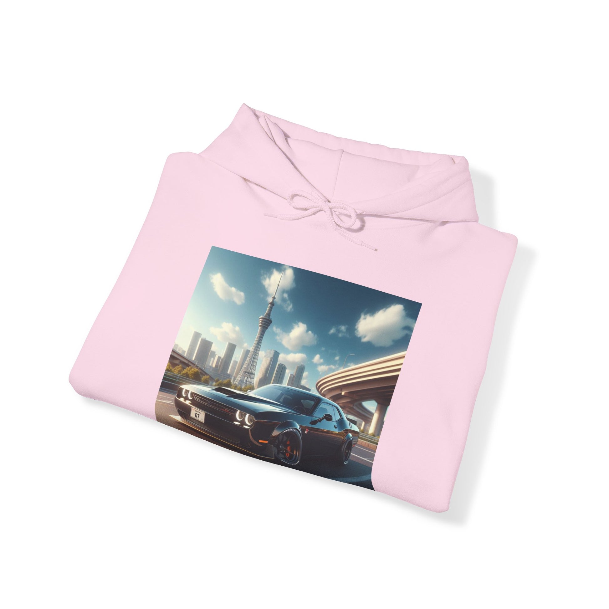 Black Challenger Hoodie Hoodie Printify