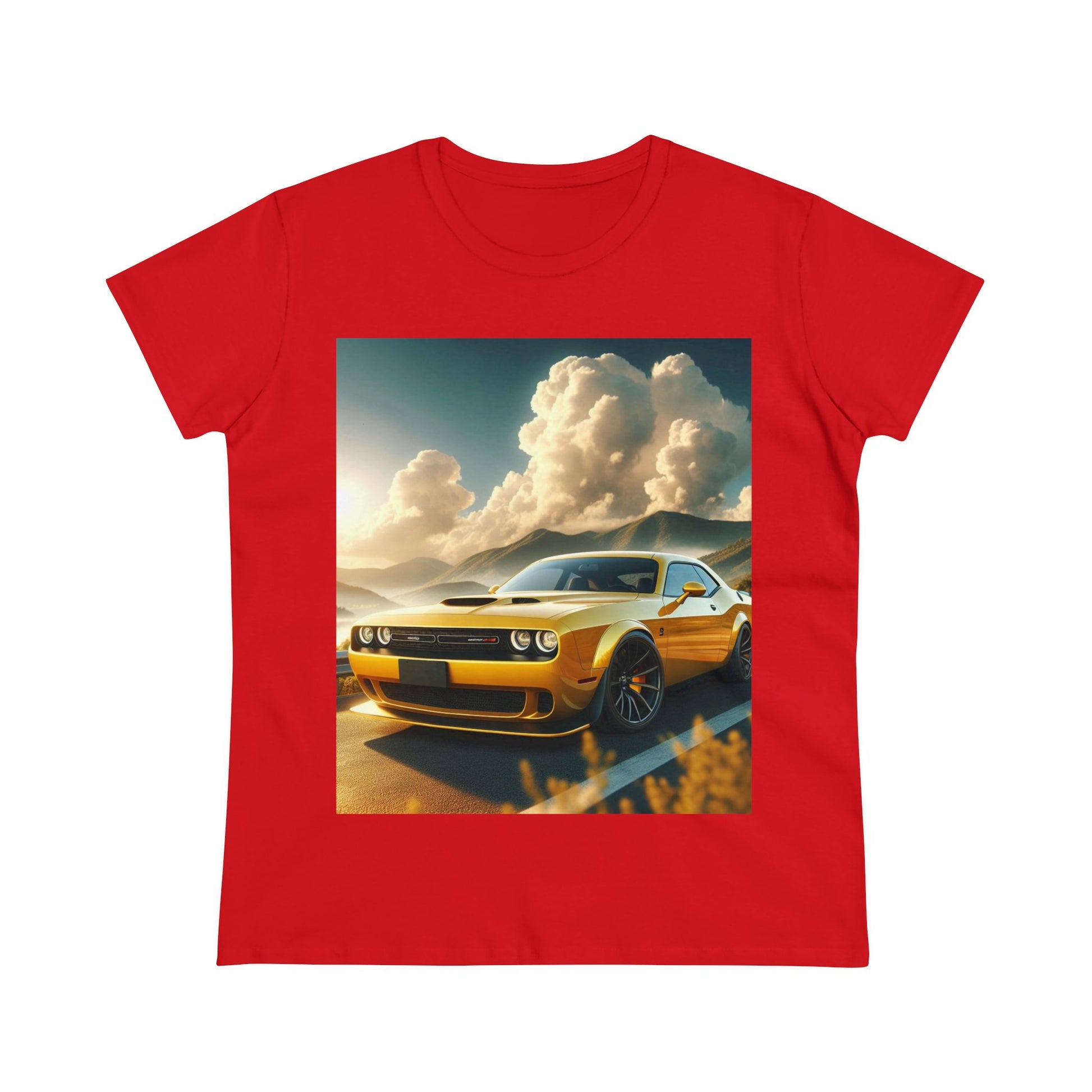 Yellow Challenger T-Shirt T-Shirt Printify Red S