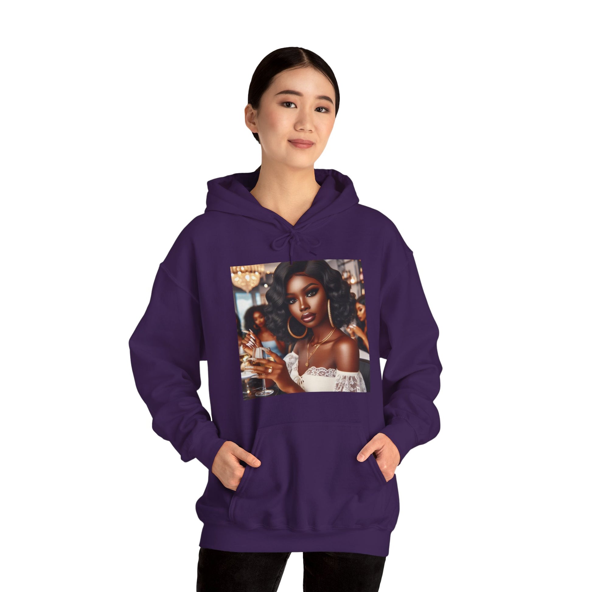 Wine Down Hoodie Hoodie Printify