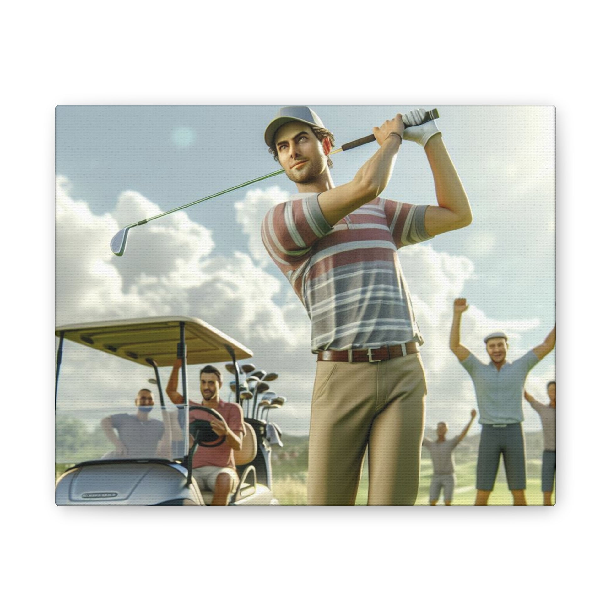 Golf Tournament Canvas Canvas Printify
