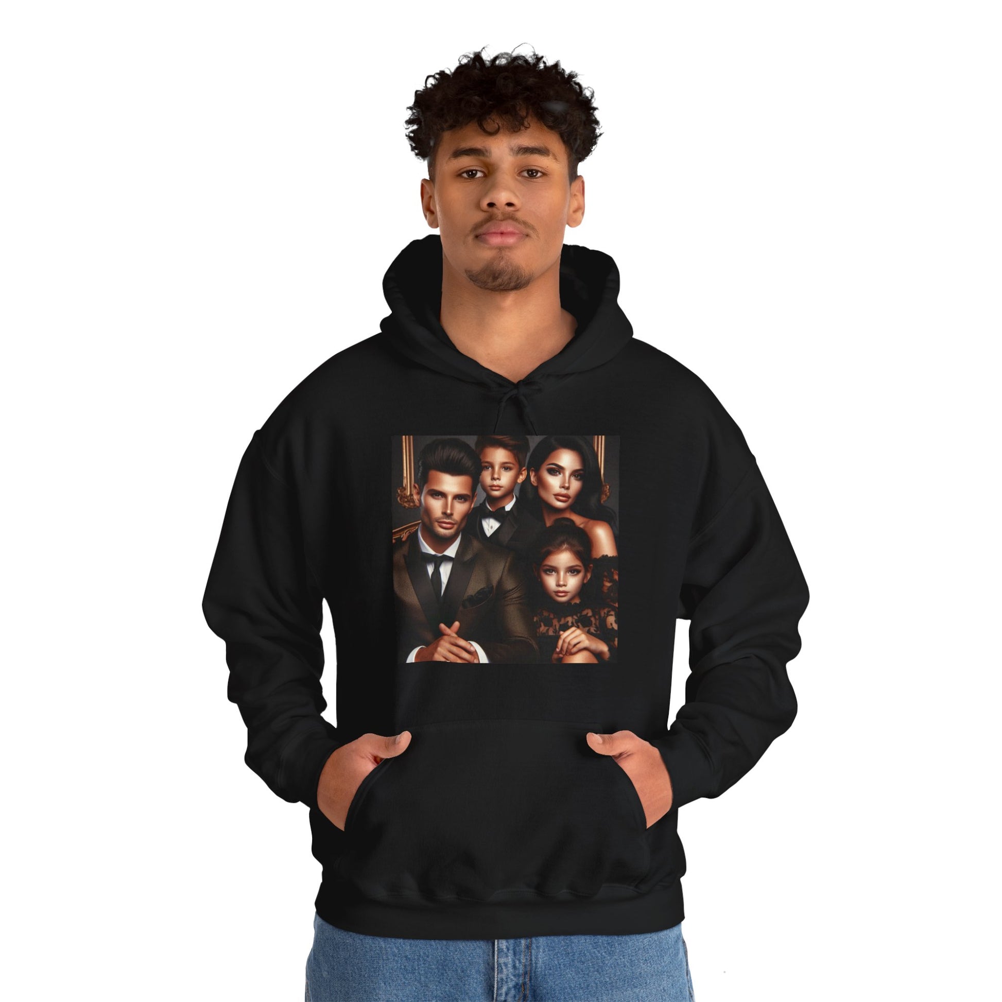 Family Portrait Hoodie Hoodie Printify