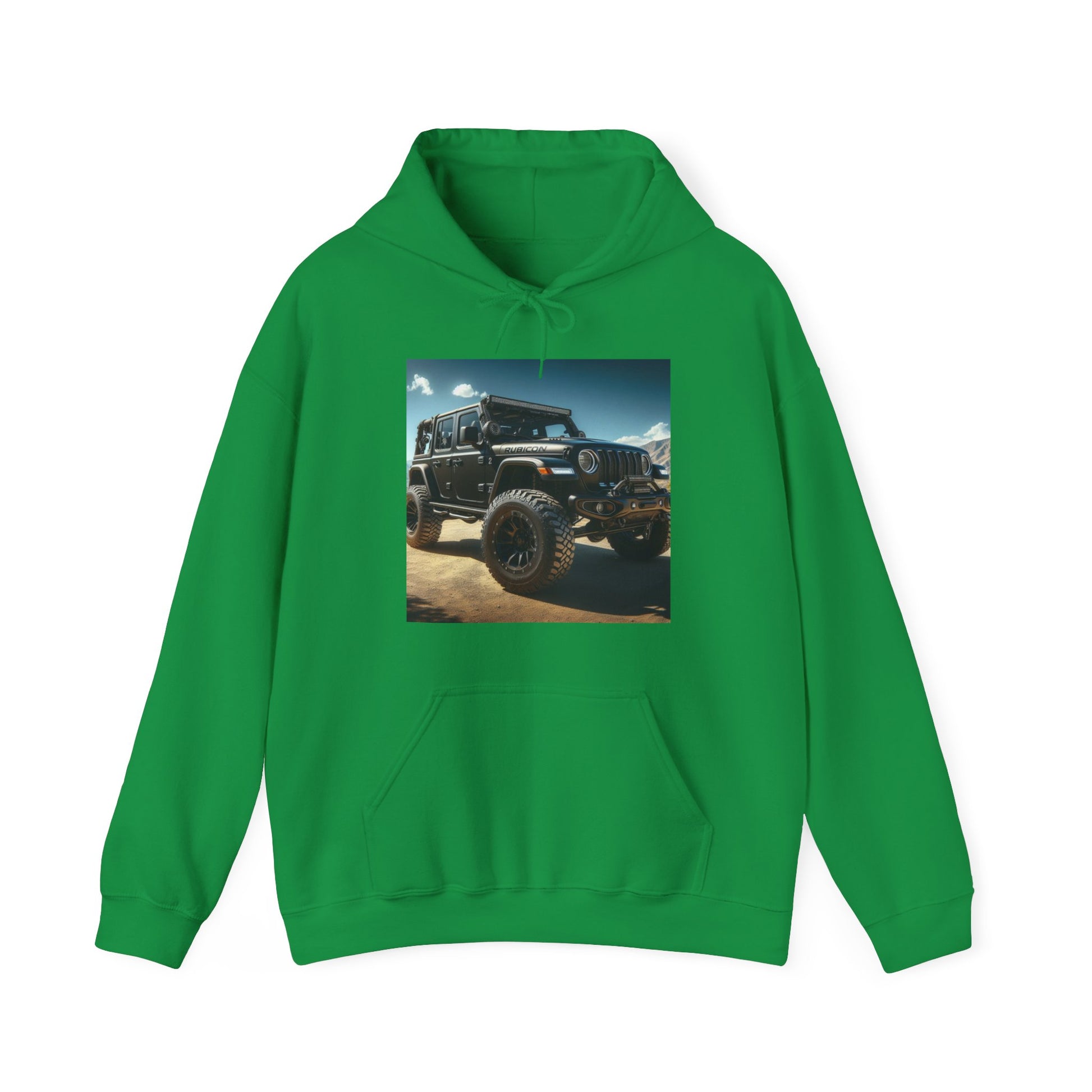 Black Rubicon Hoodie Hoodie Printify Irish Green S