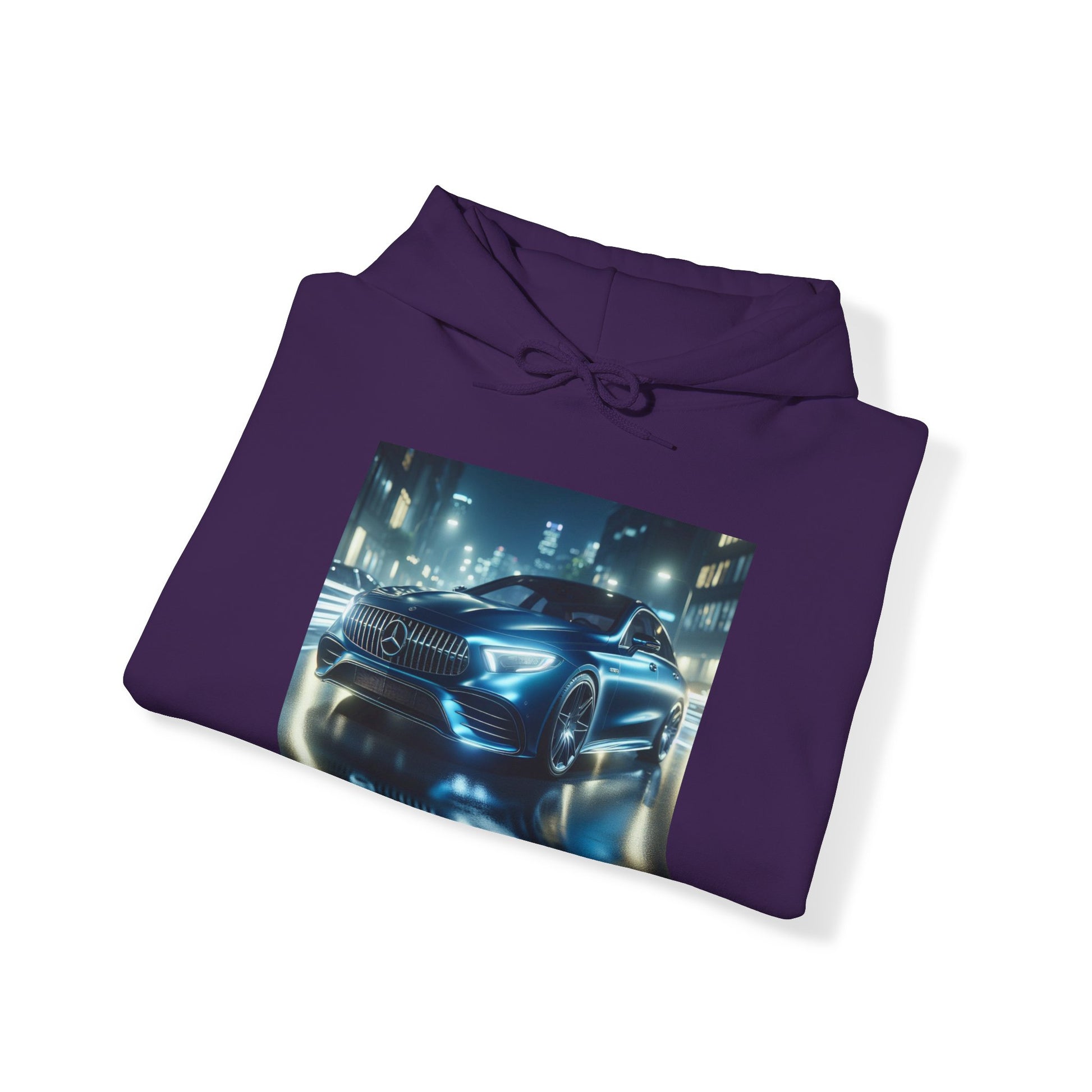 Blue Mercedes Hoodie Hoodie Printify
