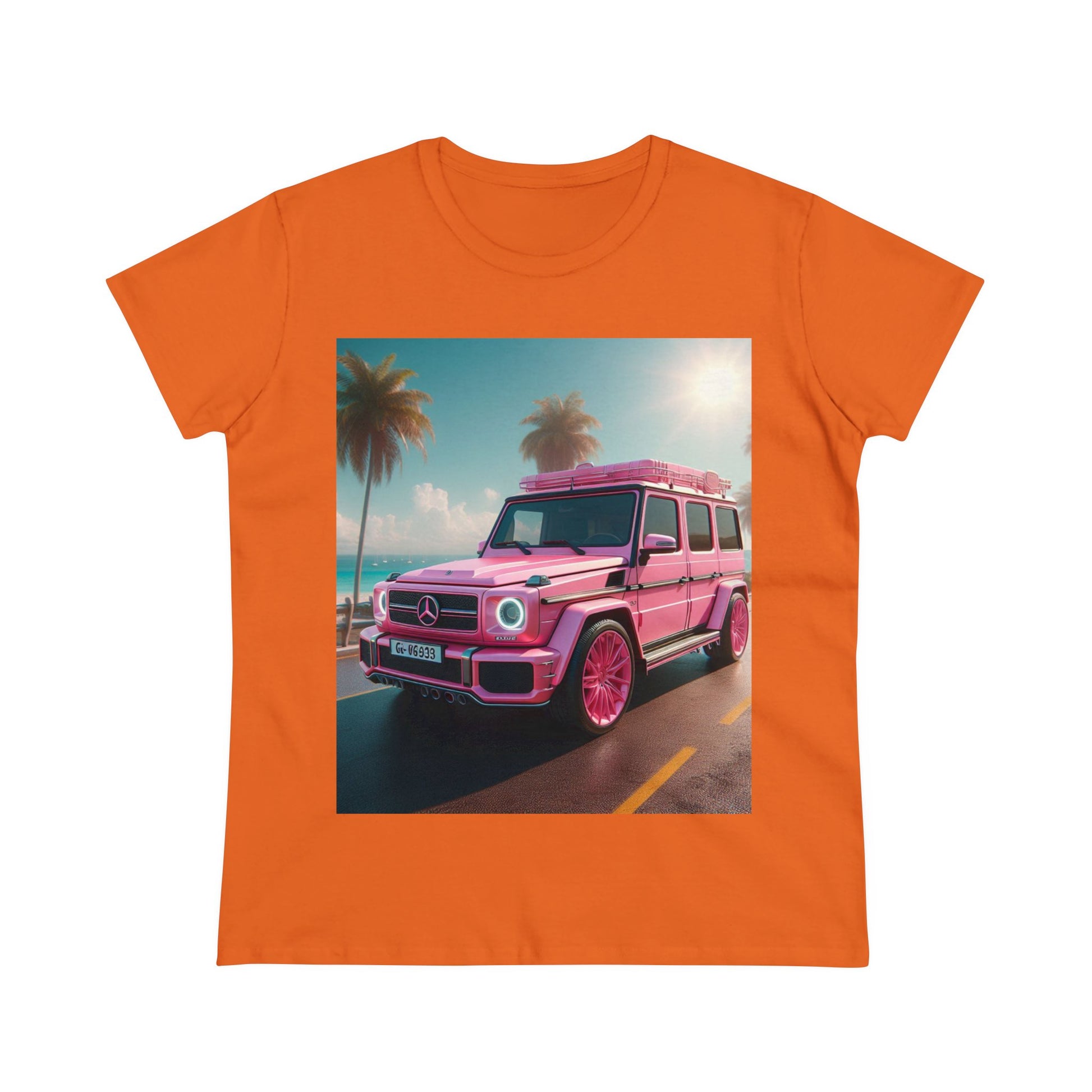 Pink G-Wagon T-Shirt T-Shirt Printify Orange S