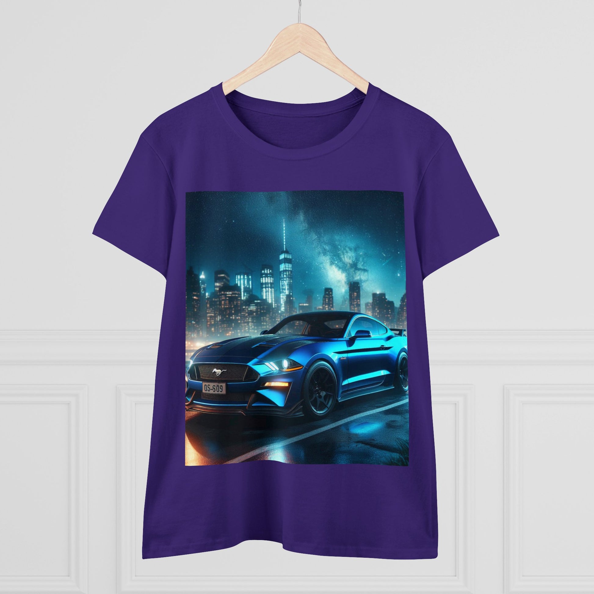 Blue Mustang T-Shirt T-Shirt Printify