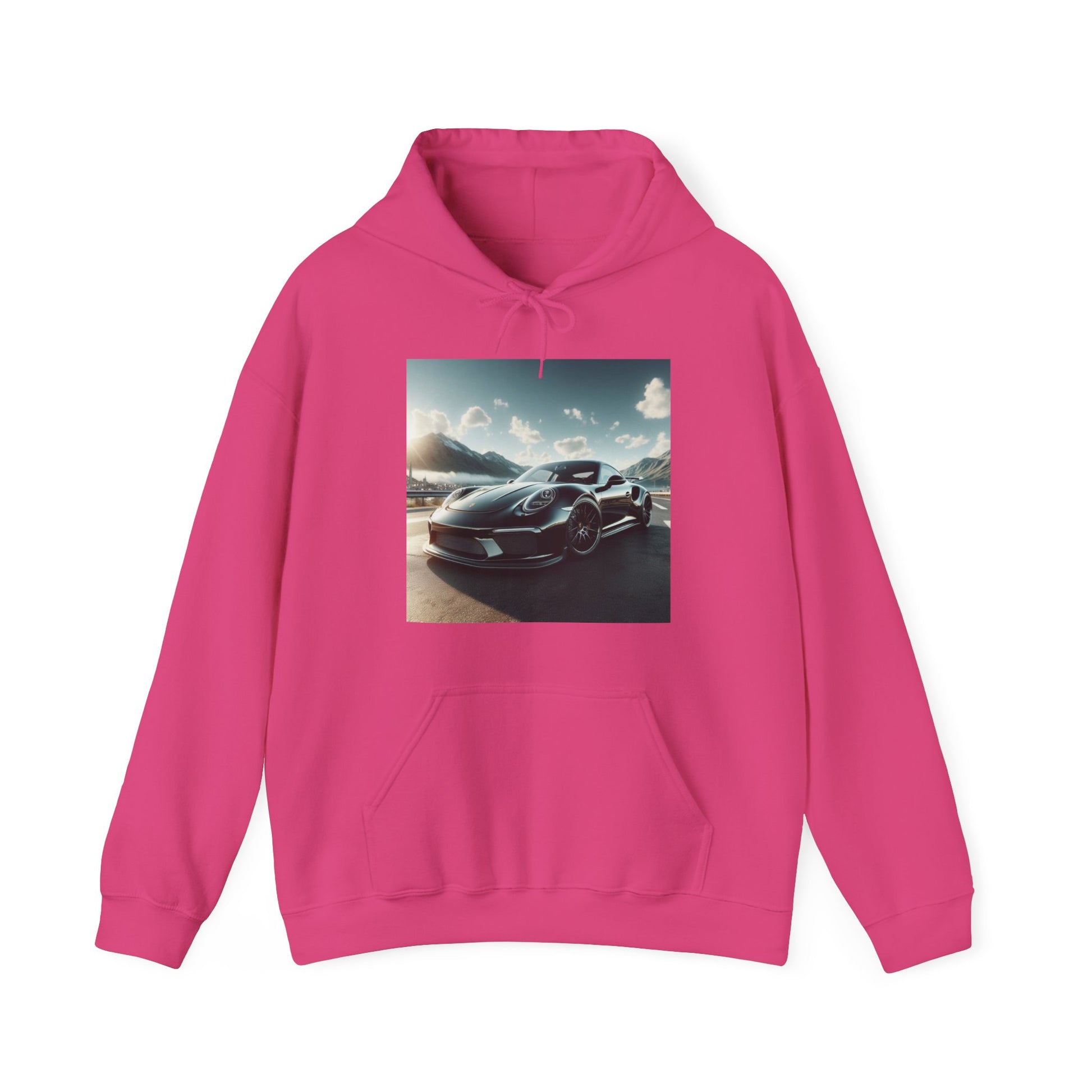 Black Porsche Hoodie Hoodie Printify Heliconia S