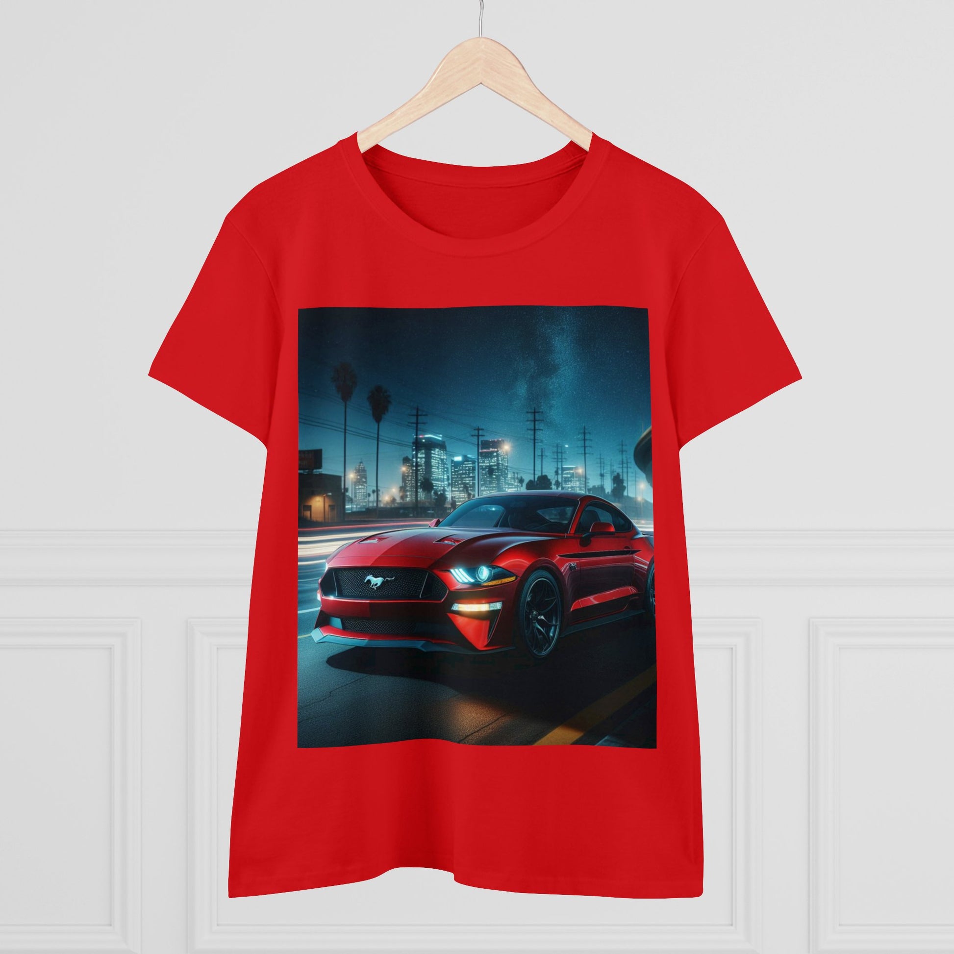 Red Mustang T-Shirt T-Shirt Printify