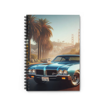 1972 Blue Buick Gran Sport Spiral Notebook Paper products Printify One Size